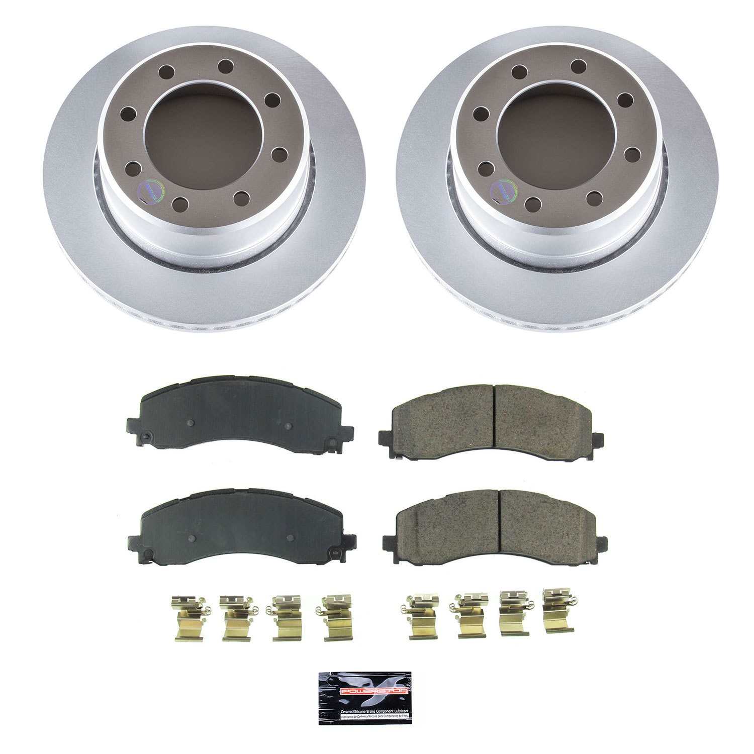 Power Stop 2020 Ram 2500 Rear Z17 Evolution Geomet Coated Brake Kit CRK8641