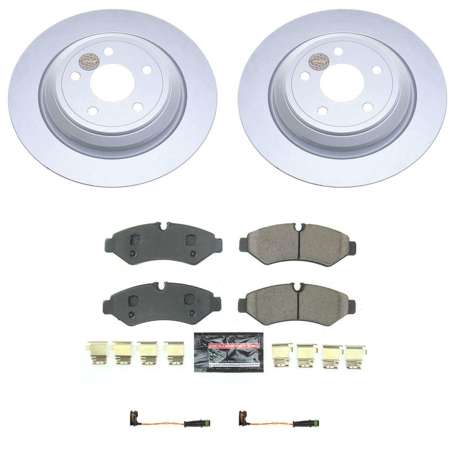 Power Stop 2020 Mercedes-Benz Sprinter 3500 Rear Z23 Evolution Sport Coated Brake Kit CRK8649