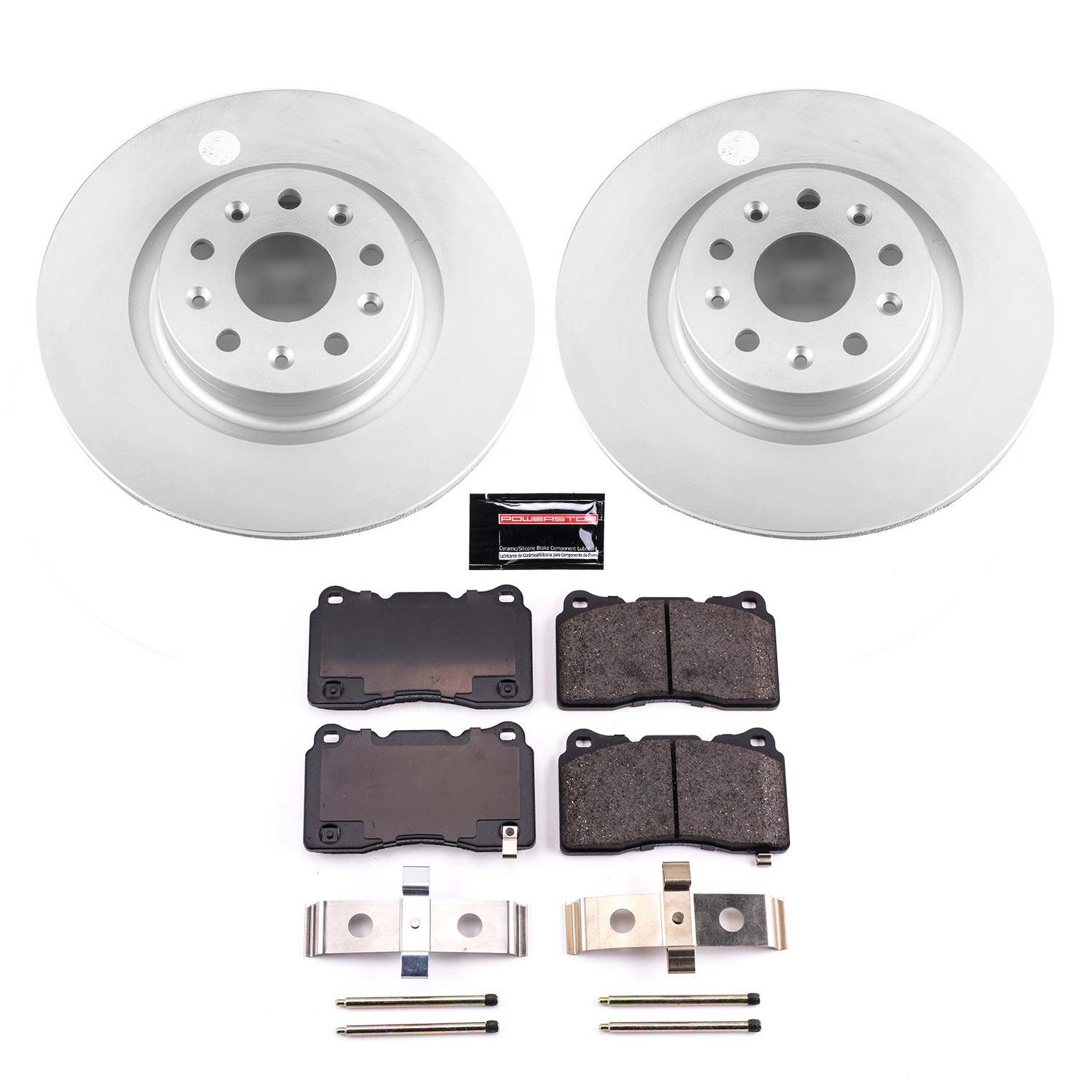 PowerStop Power Stop 2021 Chevrolet Camaro Front Z17 Evolution Coated Brake Kit CRK8836