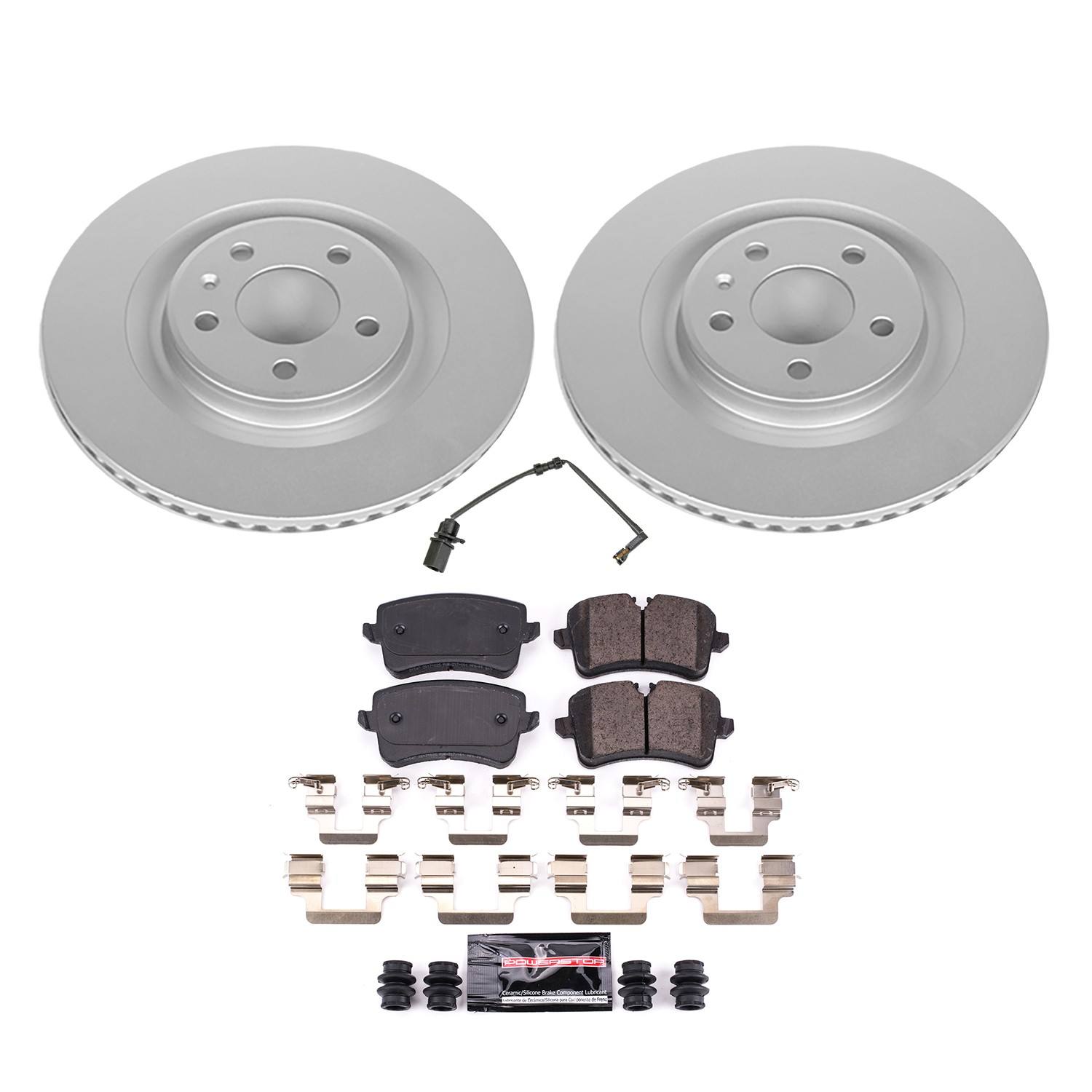 PowerStop Power Stop 13-14 Audi A8 Quattro Rear Z23 Evolution Coated Brake Kit CRK8850