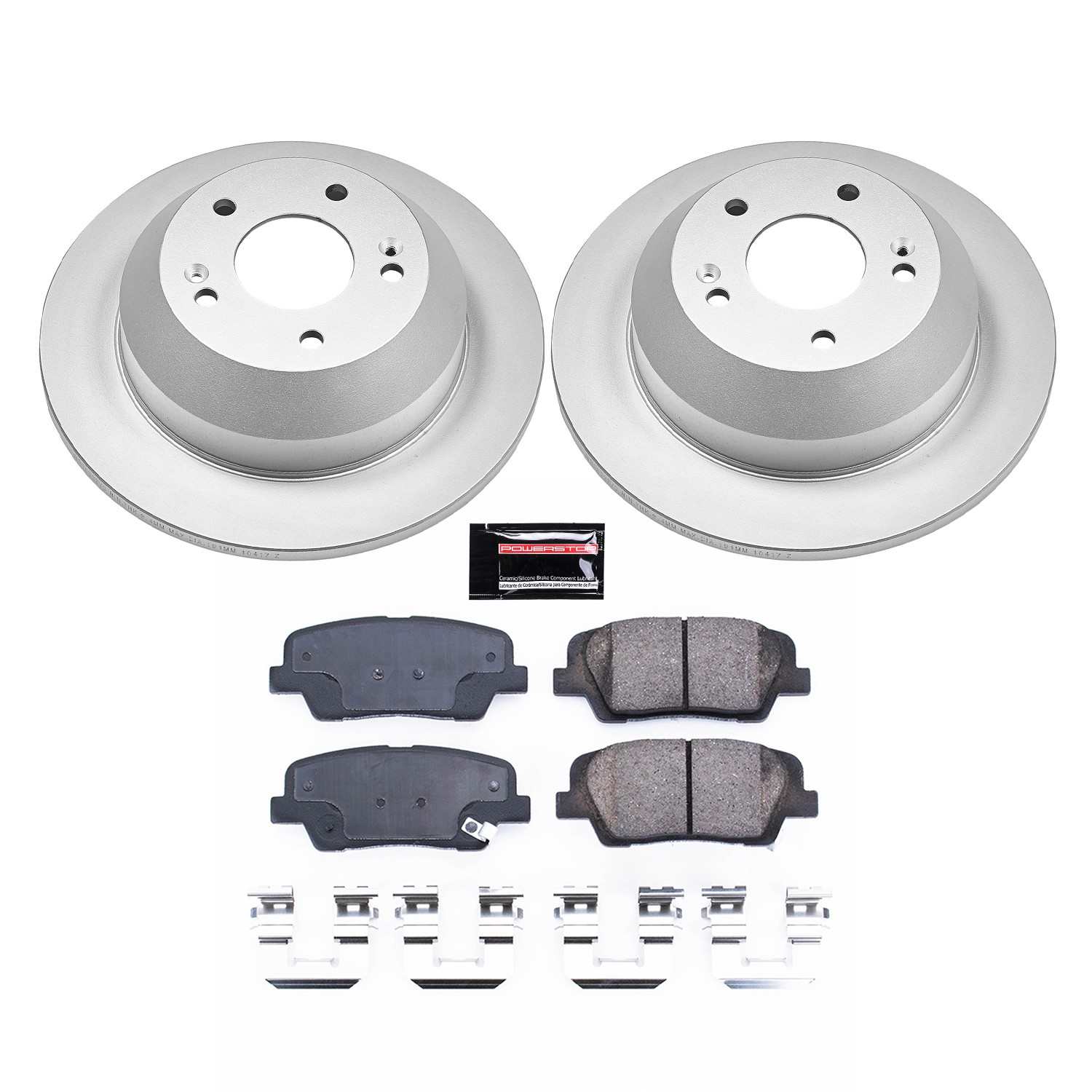 PowerStop Power Stop 2015 Kia Sorento Rear Z17 Evolution Coated Brake Kit CRK8859