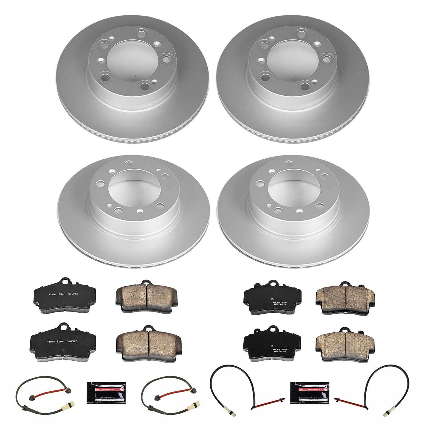 PowerStop Power Stop 00-04 Porsche Boxster Front & Rear Z23 Coated Brake Kit CRK8867
