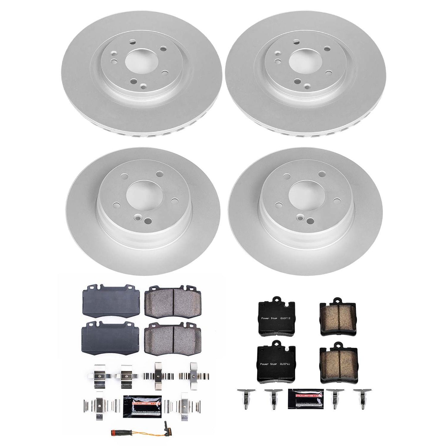 PowerStop Power Stop 05-06 Mercedes-Benz SLK350 Front & Rear Z23 Coated Brake Kit CRK8913