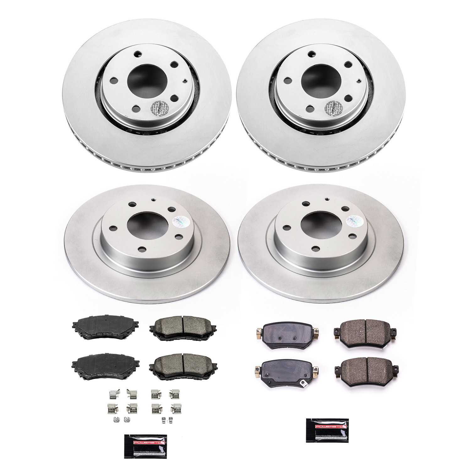 PowerStop Power Stop 2021 Mazda 6 Front & Rear Z17 Coated Brake Kit CRK8917