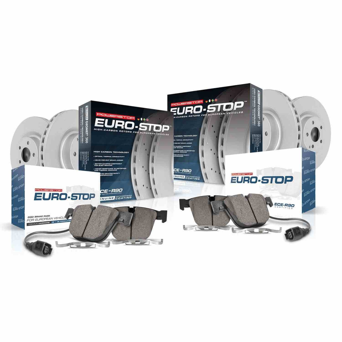 PowerStop Power Stop 09-10 BMW 328i xDrive Front & Rear Euro-Stop Brake Kit ESK4105