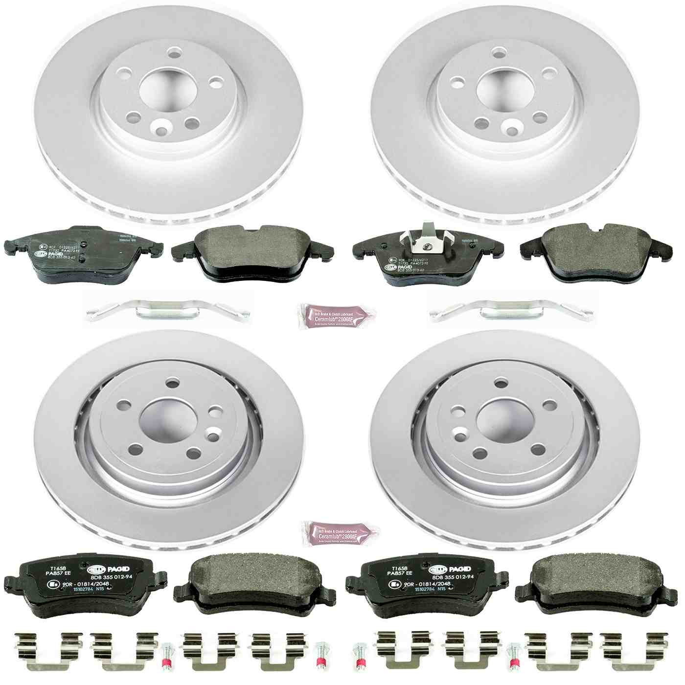 PowerStop Power Stop 09-13 Volvo XC70 Front & Rear Euro-Stop Brake Kit ESK5609