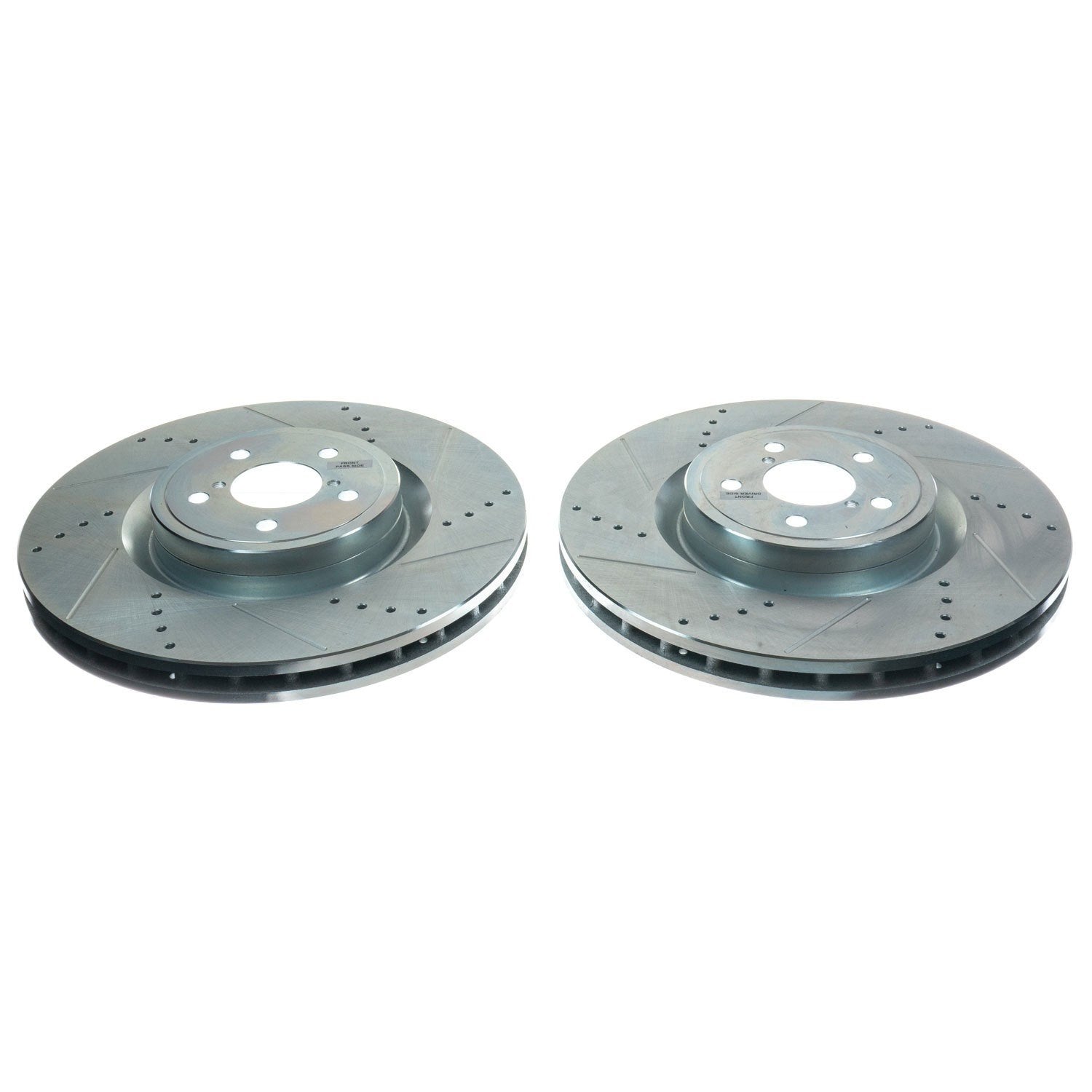 PowerStop Power Stop 2004 Subaru Impreza Front Evolution Drilled & Slotted Rotors - Pair JBR1179XPR