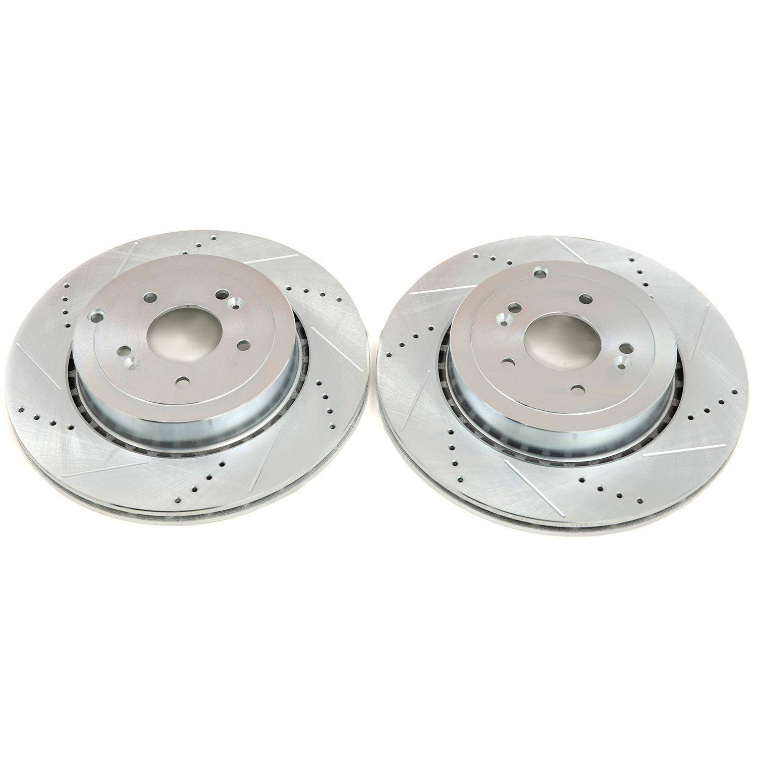 PowerStop Power Stop 18-20 Kia Stinger Rear Evolution Drilled & Slotted Rotor - Pair JBR1792XPR