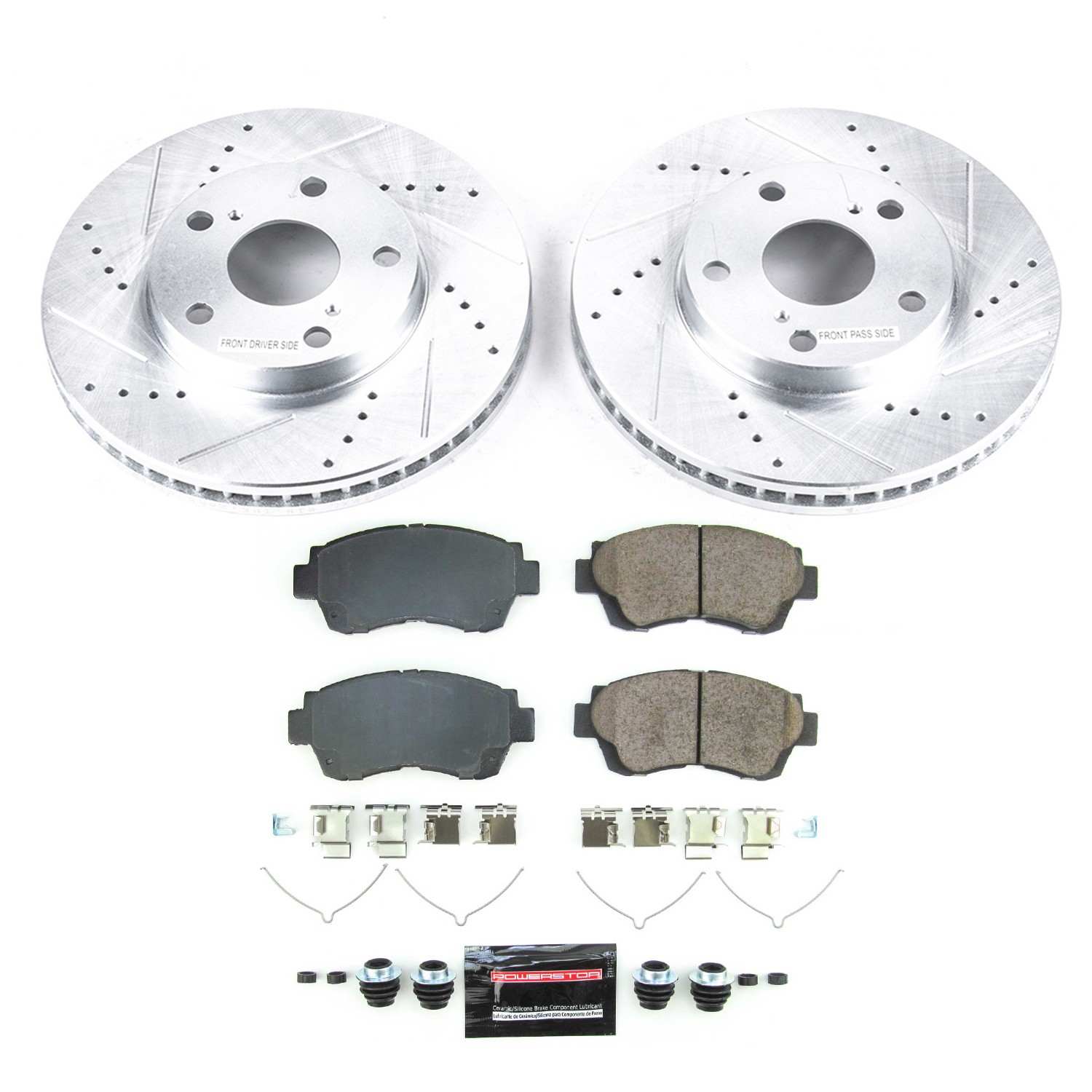 PowerStop Power Stop 98-03 Toyota Sienna Front Z23 Evolution Brake Kit K1054A