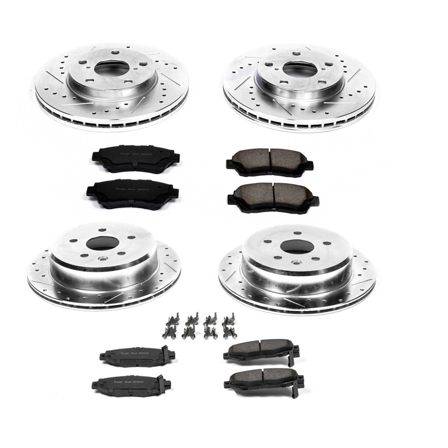 Power Stop 92-98 Lexus SC300 Front & Rear Z23 Evolution Sport Brake Kit K1071