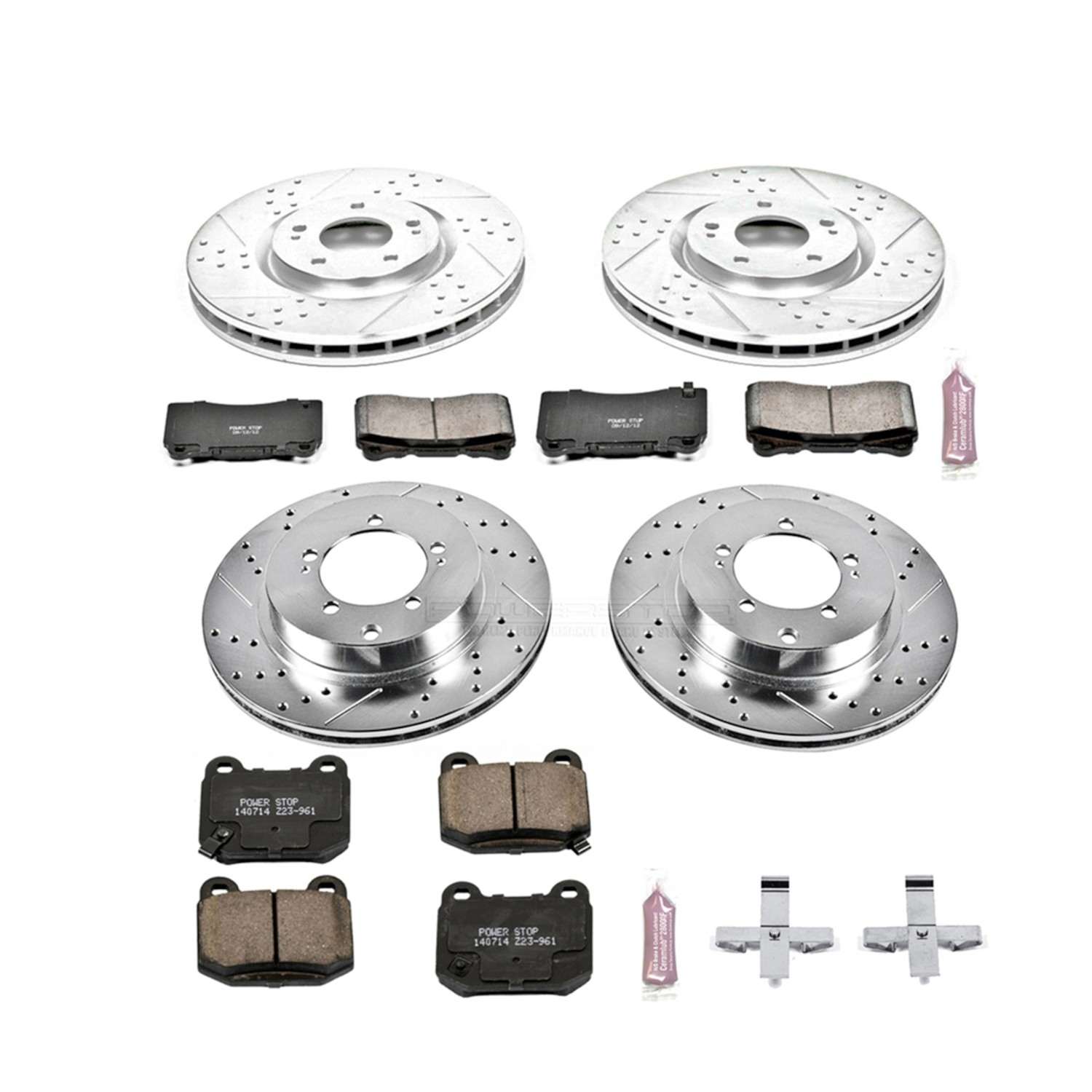 Power Stop 03-06 Mitsubishi Lancer Front & Rear Z23 Evolution Sport Brake Kit K108