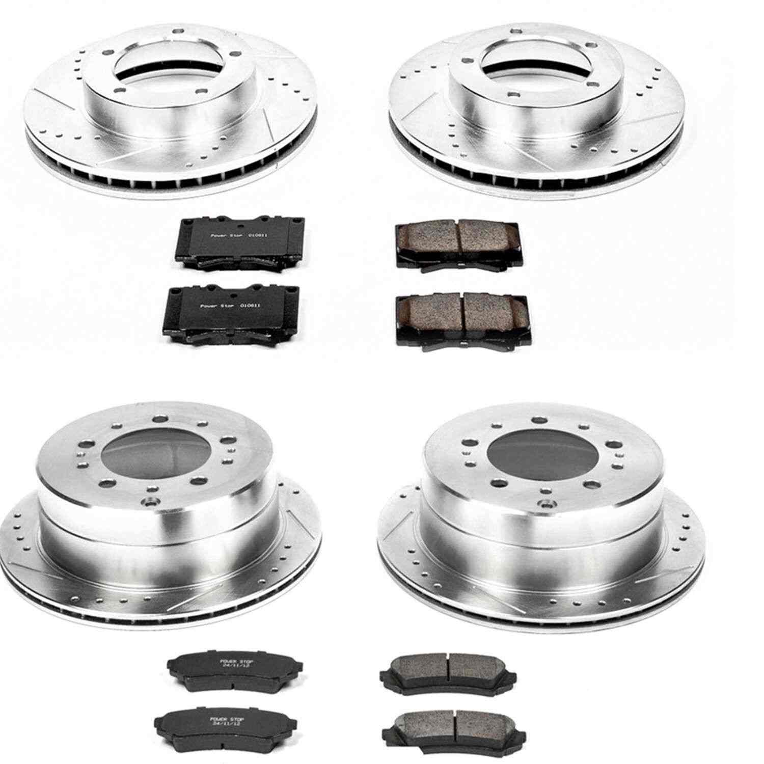 Power Stop 98-07 Lexus LX470 Front & Rear Z23 Evolution Sport Brake Kit K1133