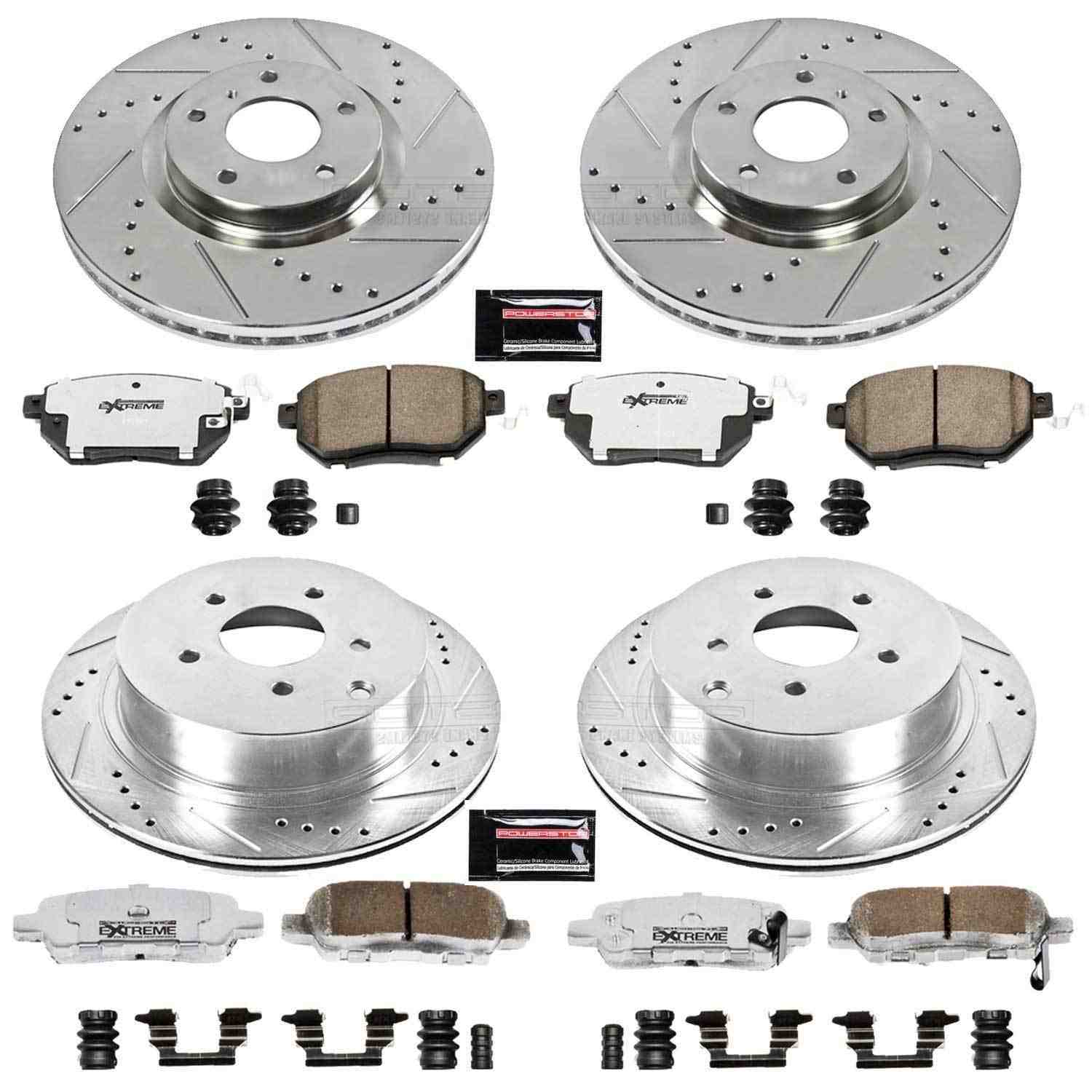 PowerStop Power Stop 06-07 Nissan Murano Front & Rear Z26 Street Warrior Brake Kit K119-26