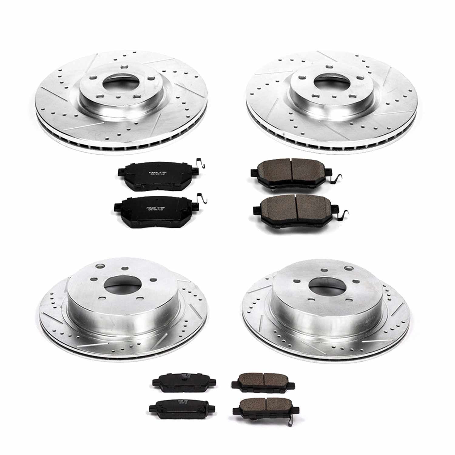 Power Stop 06-07 Nissan Murano Front & Rear Z23 Evolution Sport Brake Kit K119