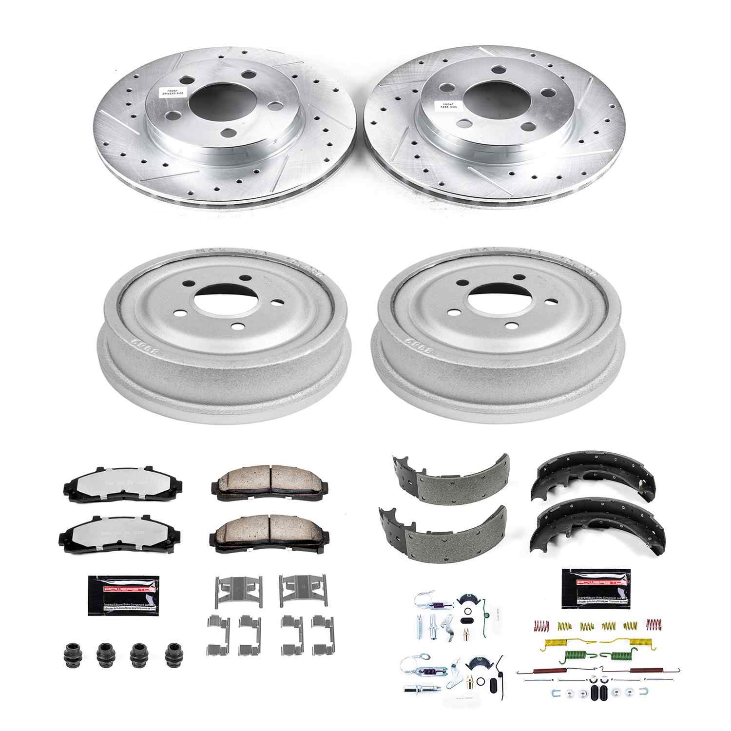 PowerStop Power Stop 98-02 Ford Ranger Front & Rear Z36 Truck & Tow Brake Kit K15004DK-36