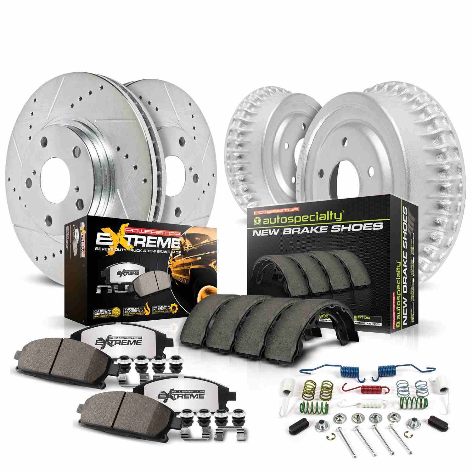 PowerStop Power Stop 98-02 Ford Ranger Front & Rear Z36 Truck & Tow Brake Kit K15004DK-36