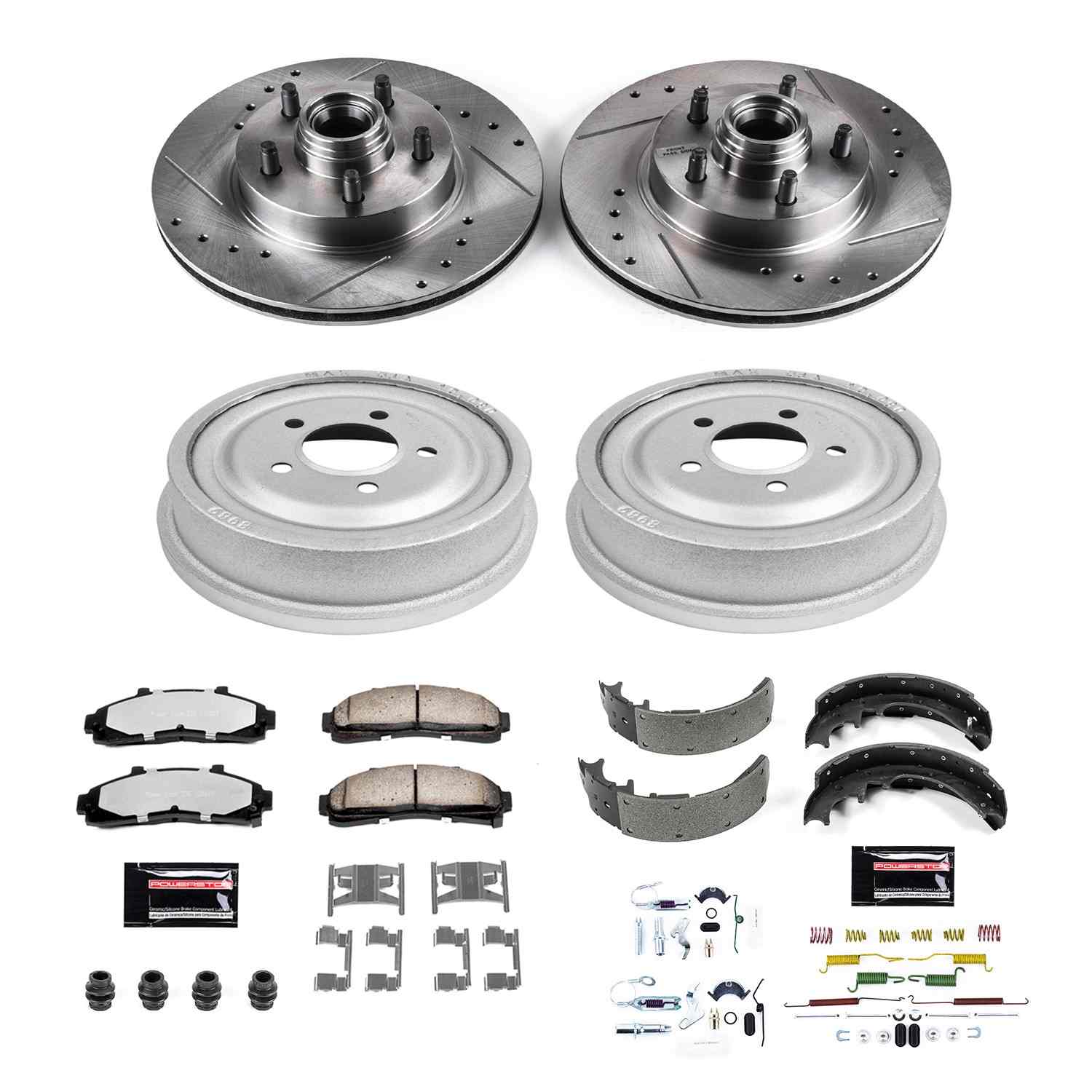 PowerStop Power Stop 98-02 Ford Ranger Front & Rear Z36 Truck & Tow Brake Kit K15006DK-36