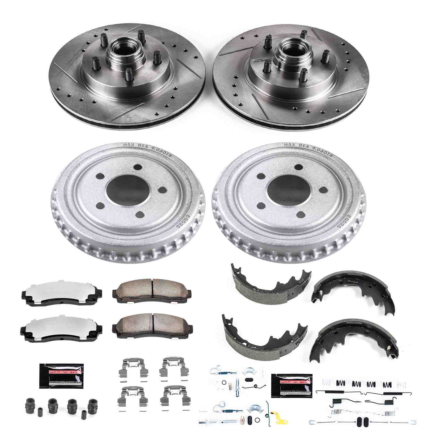 PowerStop Power Stop 03-09 Ford Ranger Front & Rear Z36 Truck & Tow Brake Kit K15154DK-36