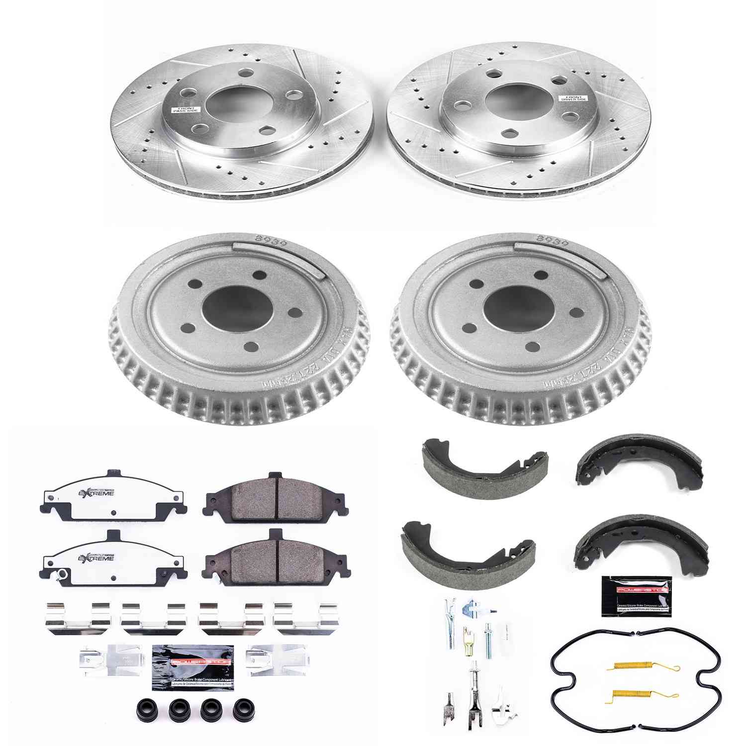 PowerStop Power Stop 04-05 Chevrolet Classic Front & Rear Z26 Street Warrior Brake Kit K15161DK-26