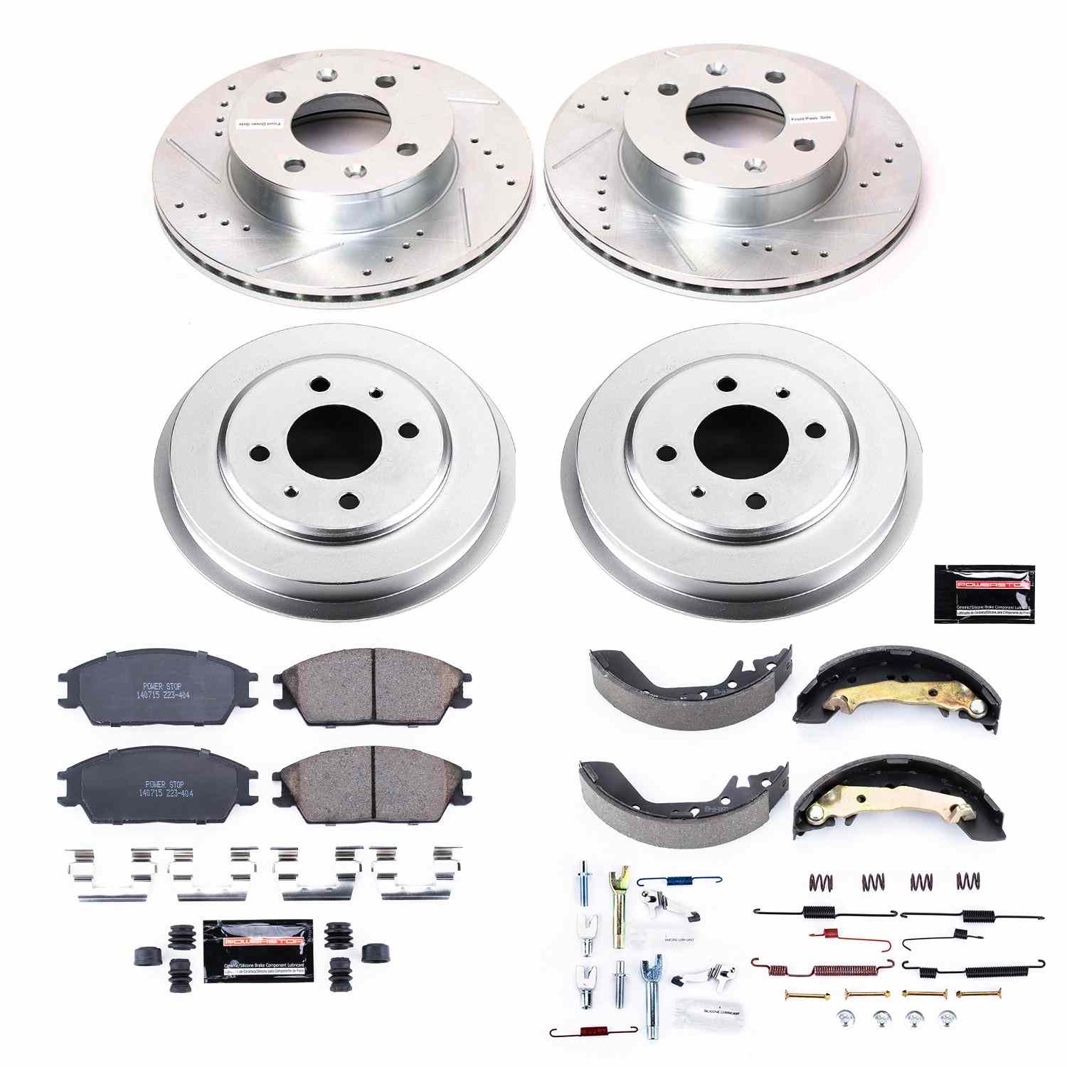 Power Stop 2003 Hyundai Accent Front & Rear Z23 Evolution Sport Brake Kit K15196DK