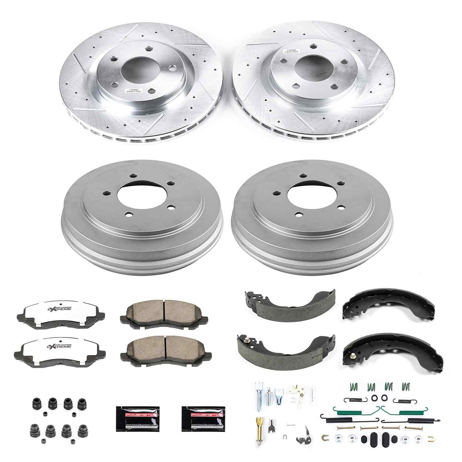 PowerStop Power Stop 08-09 Dodge Avenger Front & Rear Z26 Street Warrior Brake Kit K15250DK-26