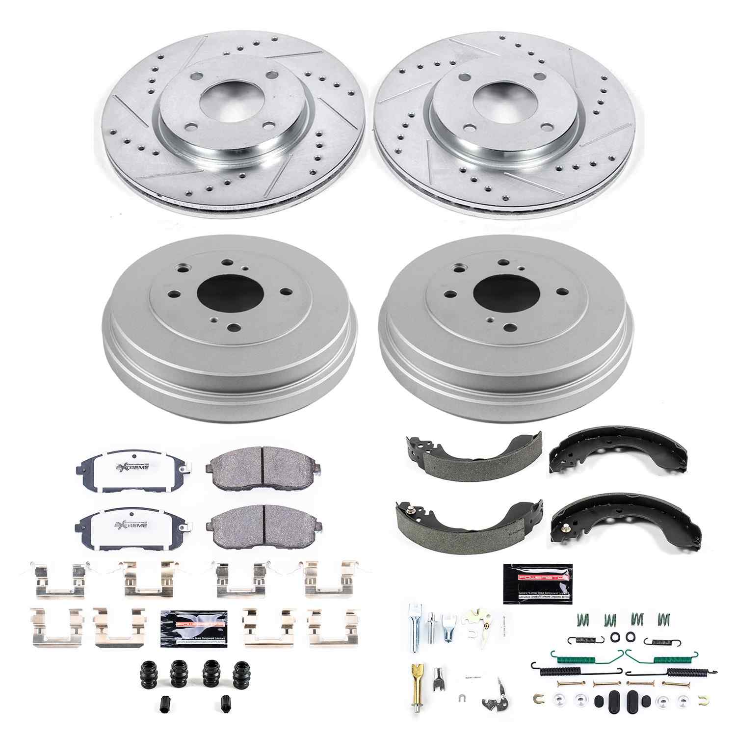 PowerStop Power Stop 10-14 Nissan Cube Front & Rear Z26 Street Warrior Brake Kit K15252DK-26