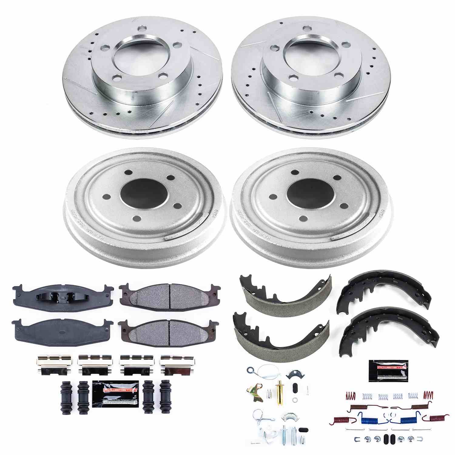 Power Stop 94-96 Ford Bronco Front & Rear Z23 Evolution Sport Brake Kit K15461DK