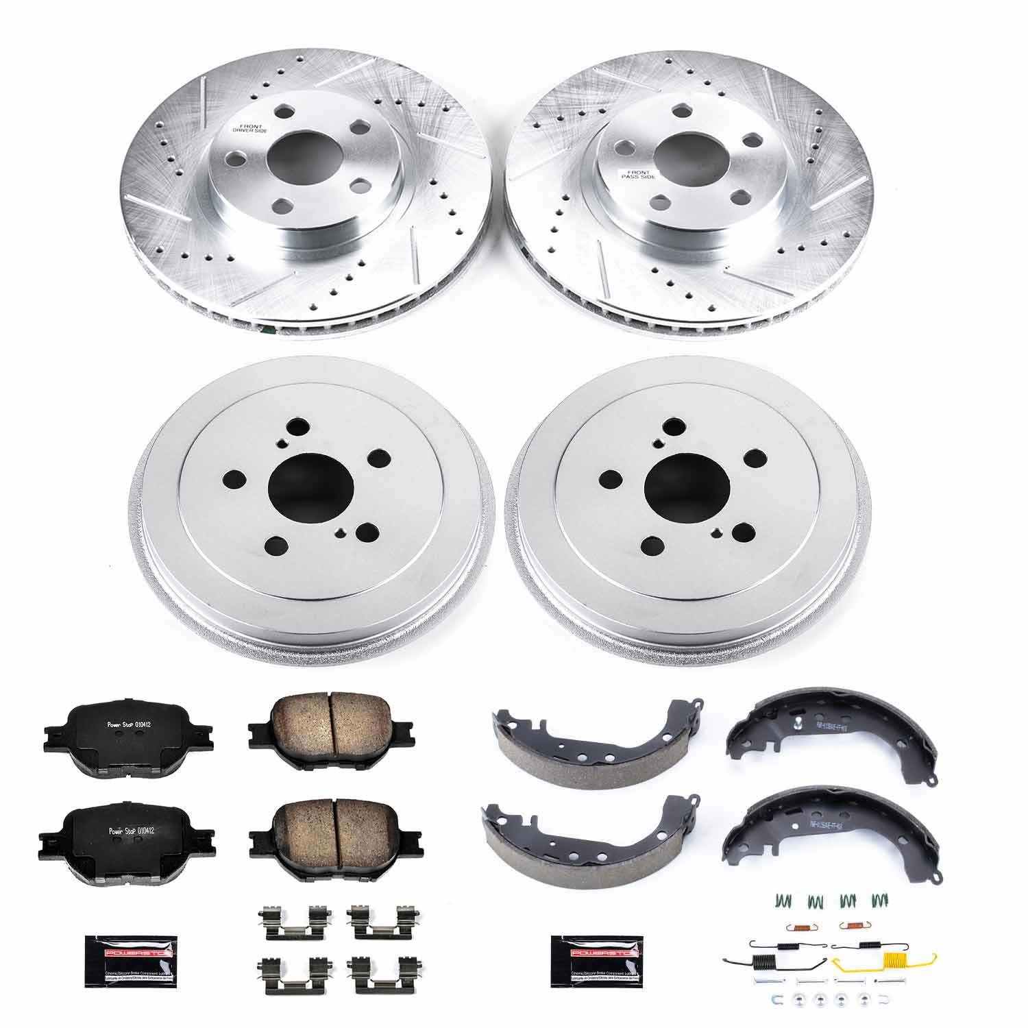 Power Stop 01-05 Toyota Celica Front & Rear Z23 Evolution Sport Brake Kit K15464DK