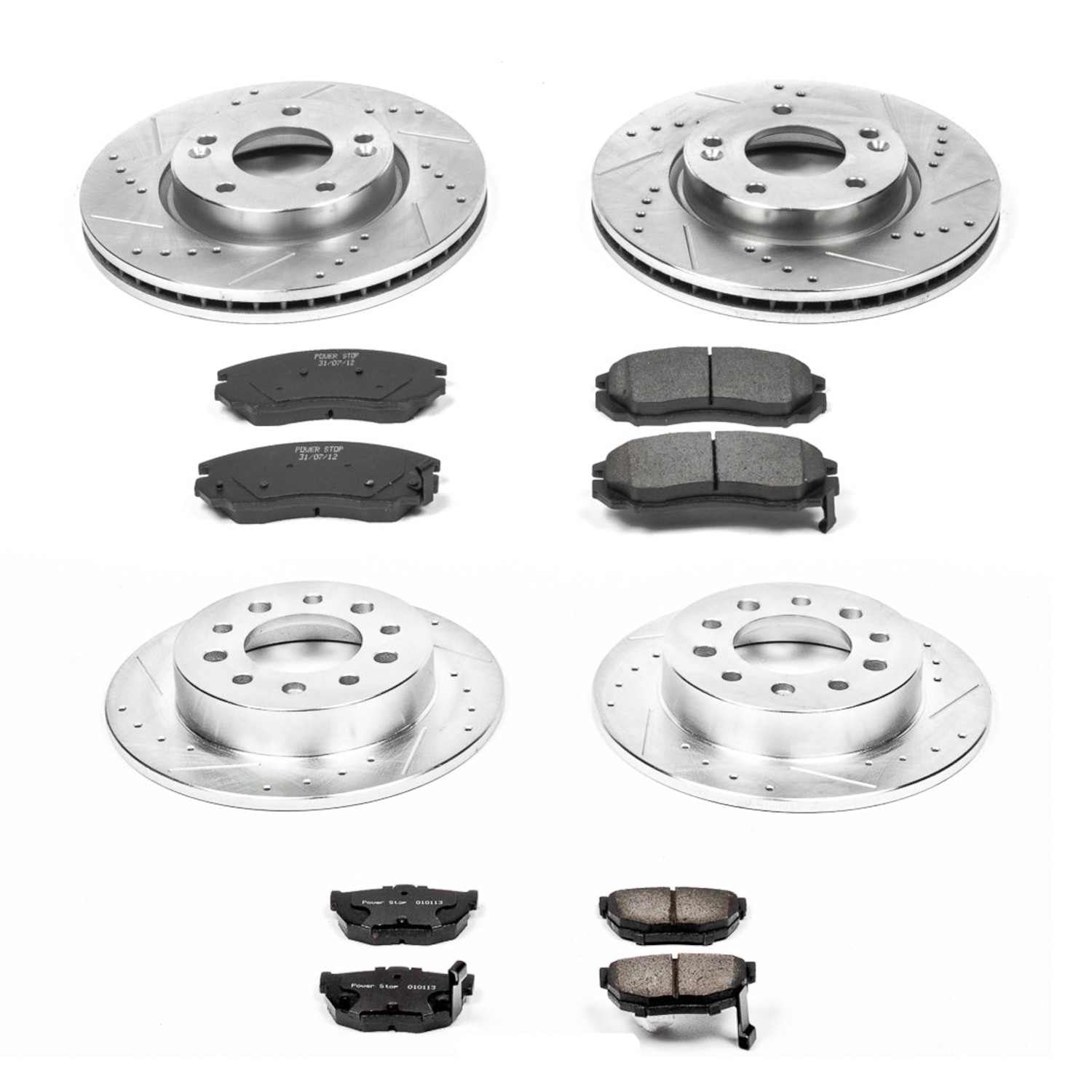 Power Stop 04-06 Hyundai Tiburon Front & Rear Z23 Evolution Sport Brake Kit K164