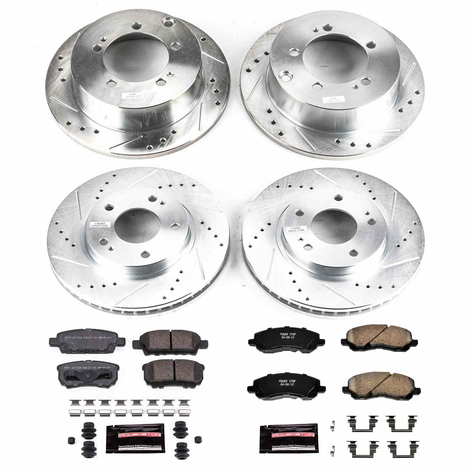 Power Stop 04-06 Mitsubishi Lancer Front & Rear Z23 Evolution Sport Brake Kit K1682