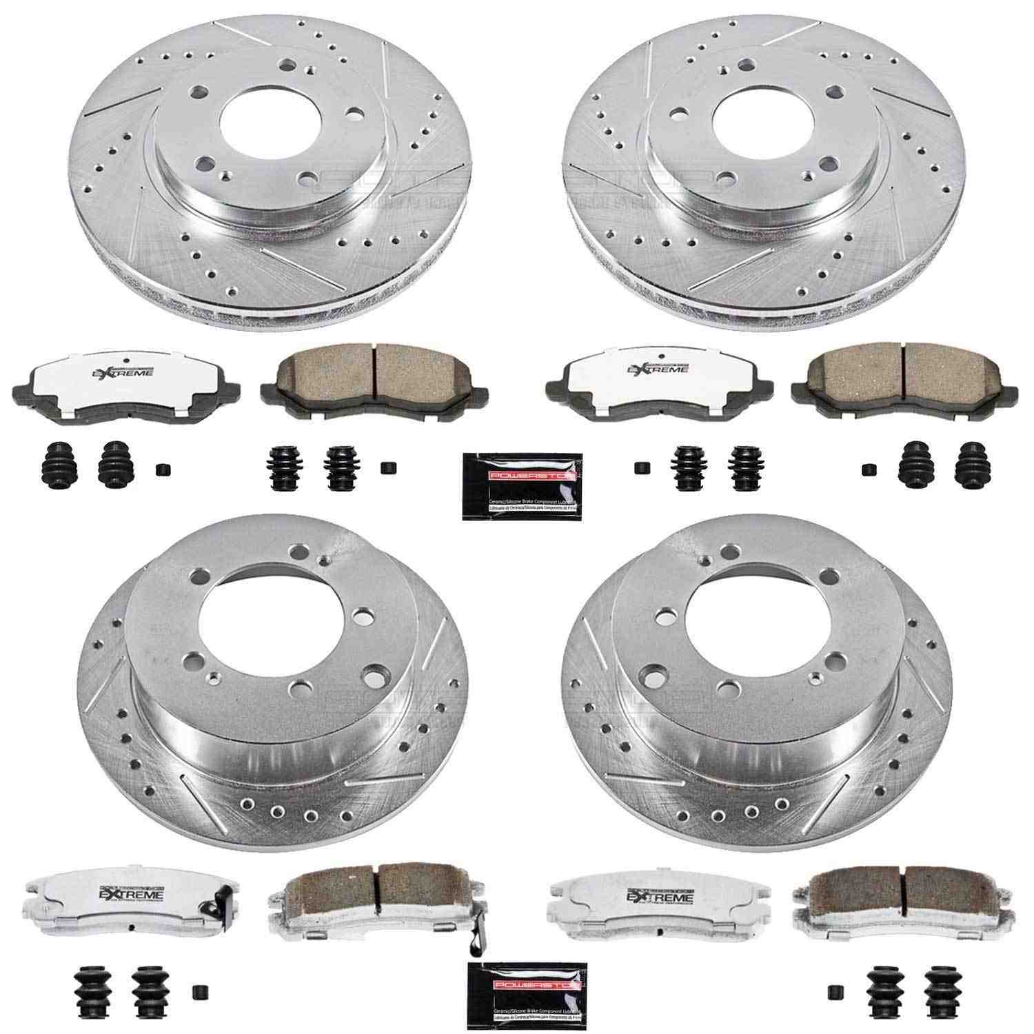 PowerStop Power Stop 01-05 Chrysler Sebring Front & Rear Z26 Street Warrior Brake Kit K1683-26