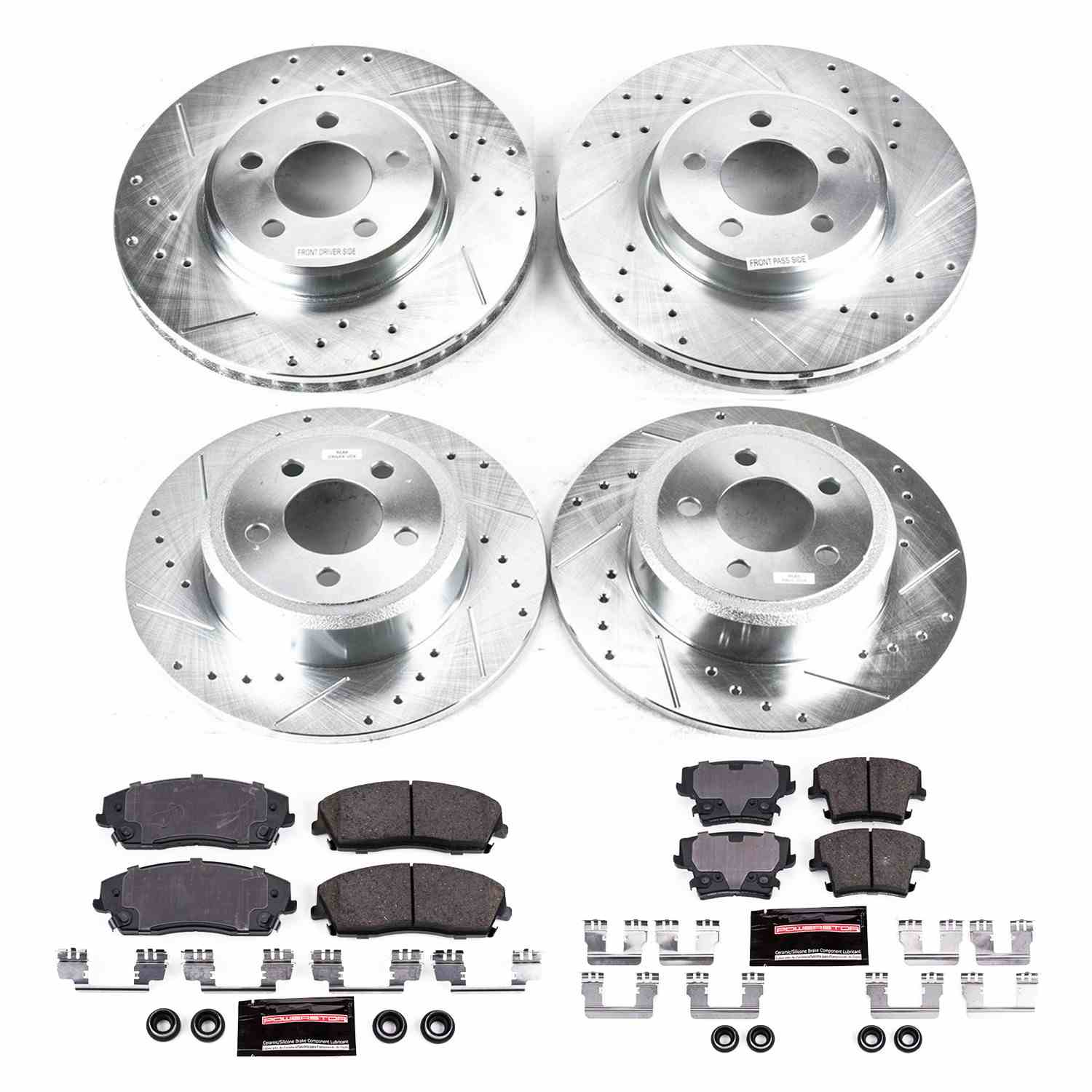 Power Stop 05-19 Chrysler 300 Front & Rear Z23 Evolution Sport Brake Kit K1715