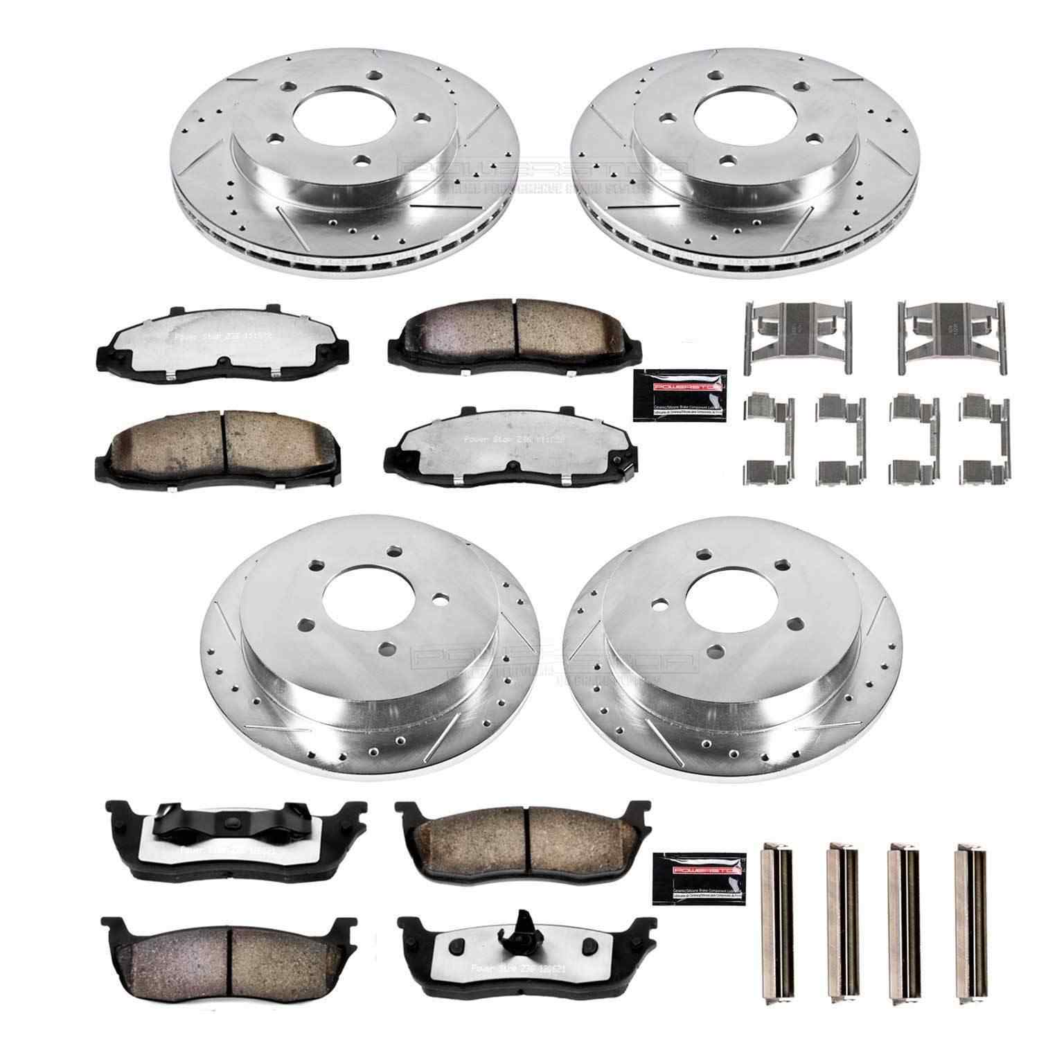 PowerStop Power Stop 00-03 Ford F-150 Front & Rear Z36 Truck & Tow Brake Kit K1868-36