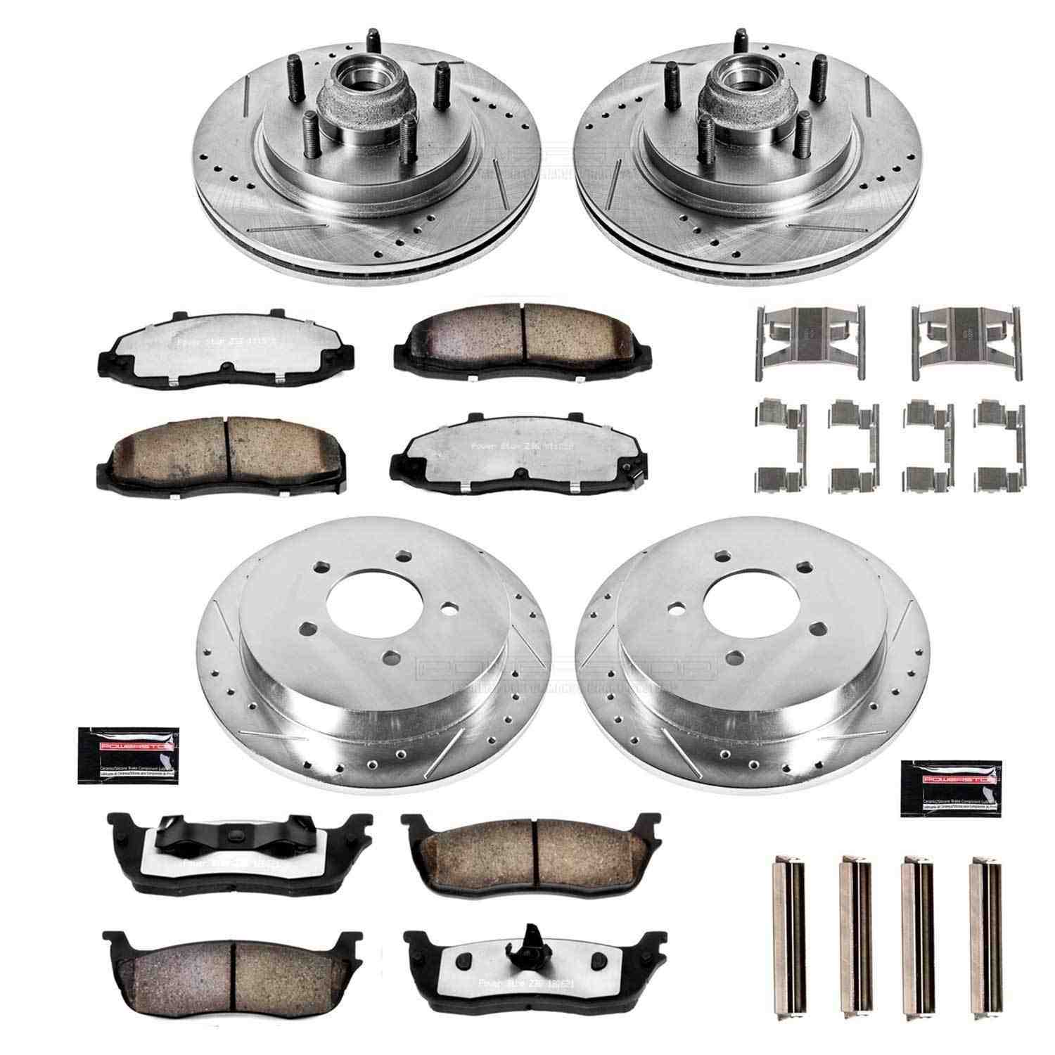 PowerStop Power Stop 00-03 Ford F-150 Front & Rear Z36 Truck & Tow Brake Kit K1915-36