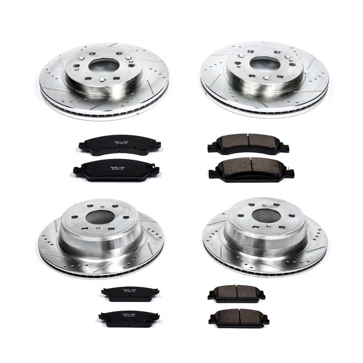 Power Stop 08-14 Cadillac Escalade Front & Rear Z23 Evolution Sport Brake Kit K2070