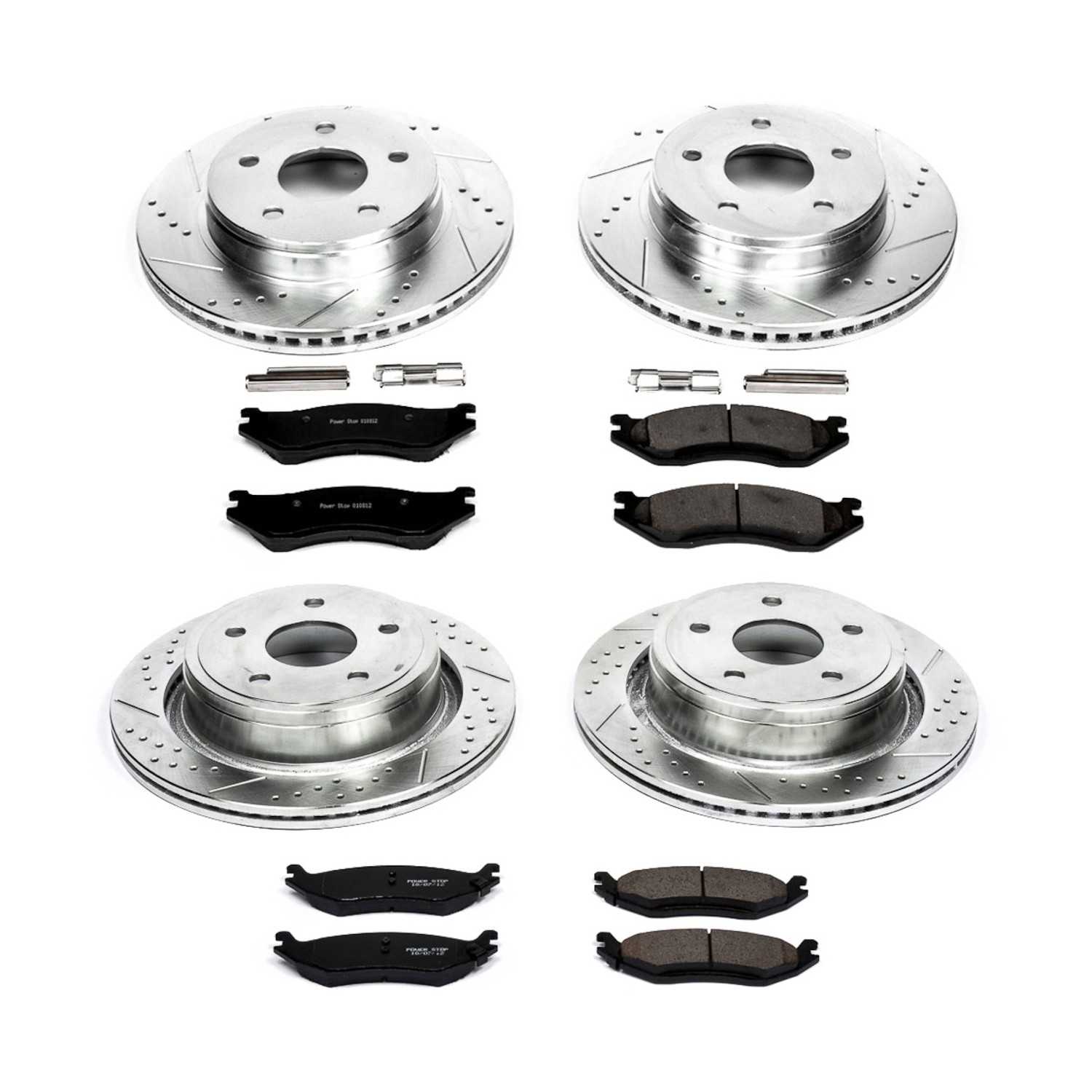 Power Stop 03-05 Dodge Ram 1500 Front & Rear Z23 Evolution Sport Brake Kit K2168