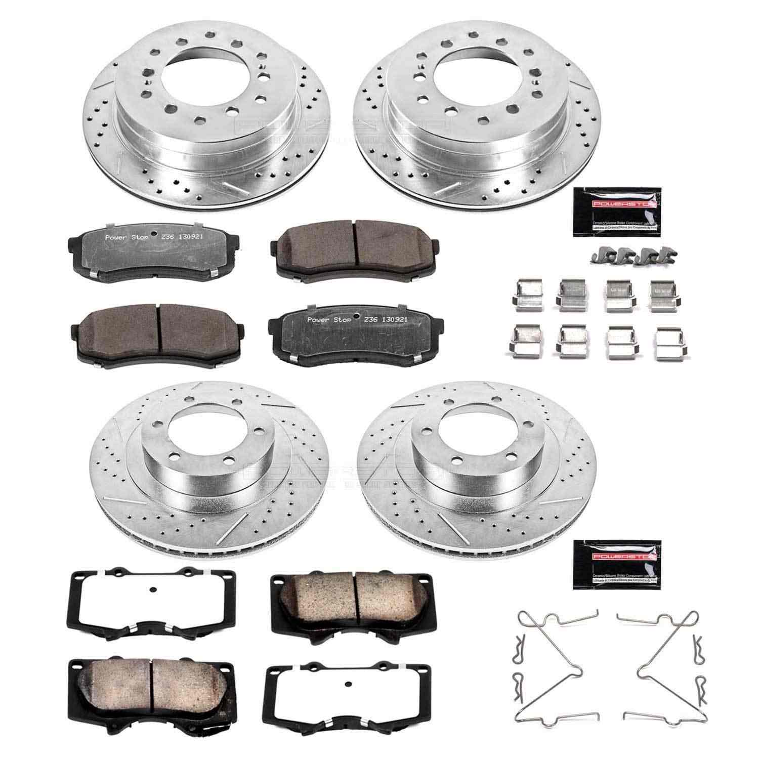 PowerStop Power Stop 03-09 Lexus GX470 Front & Rear Z36 Truck & Tow Brake Kit K2422-36