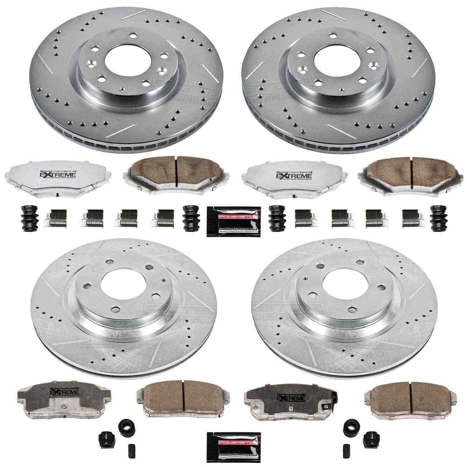 PowerStop Power Stop 04-08 Mazda RX-8 Front & Rear Z26 Street Warrior Brake Kit K2725-26