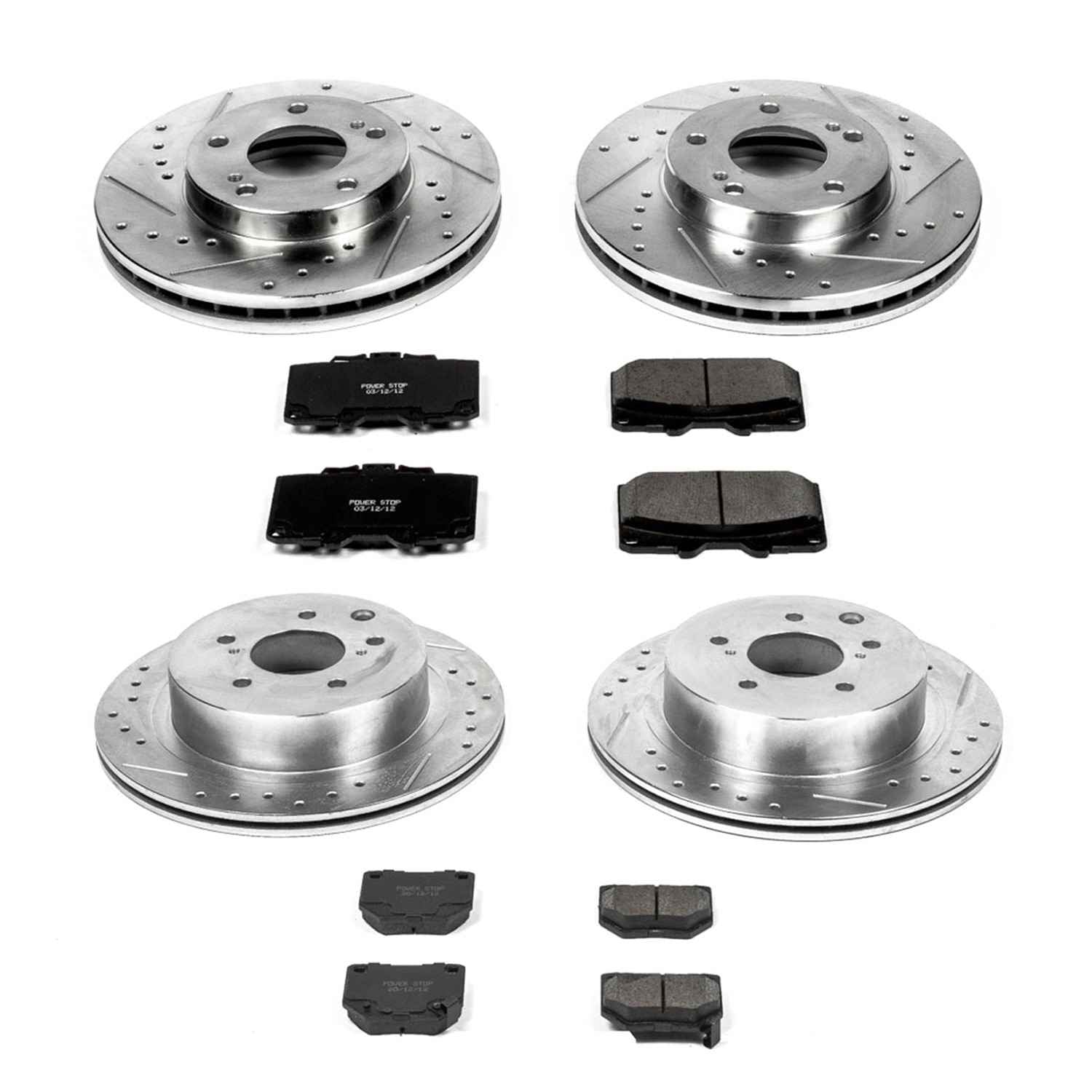 Power Stop 89-96 Nissan 300ZX Front & Rear Z23 Evolution Sport Brake Kit K2754