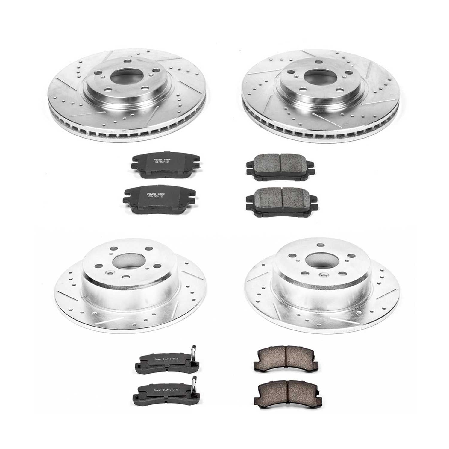 Power Stop 02-03 Lexus RX300 Front & Rear Z23 Evolution Sport Brake Kit K2775