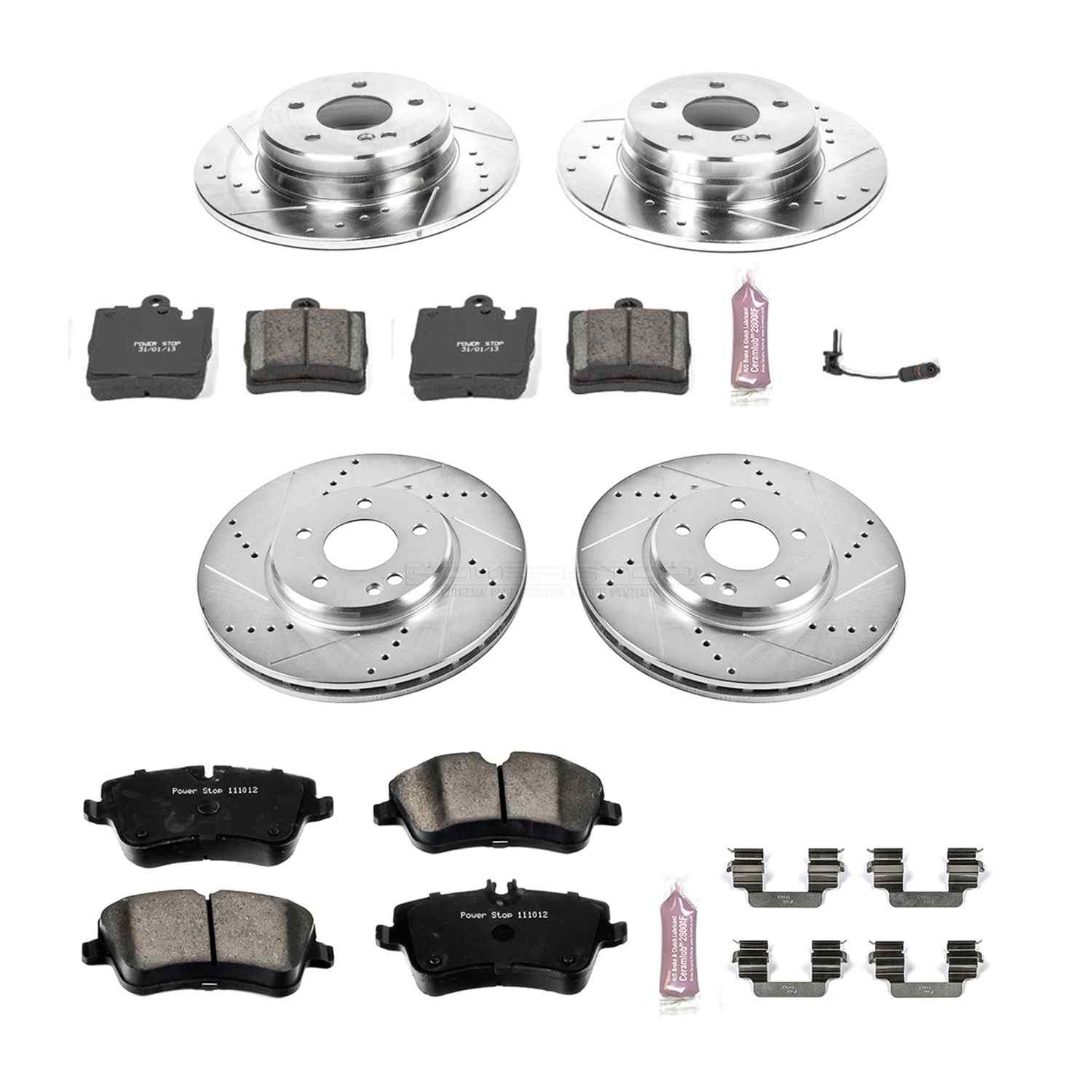 Power Stop 03-05 Mercedes-Benz C240 Front & Rear Z23 Evolution Sport Brake Kit K2784