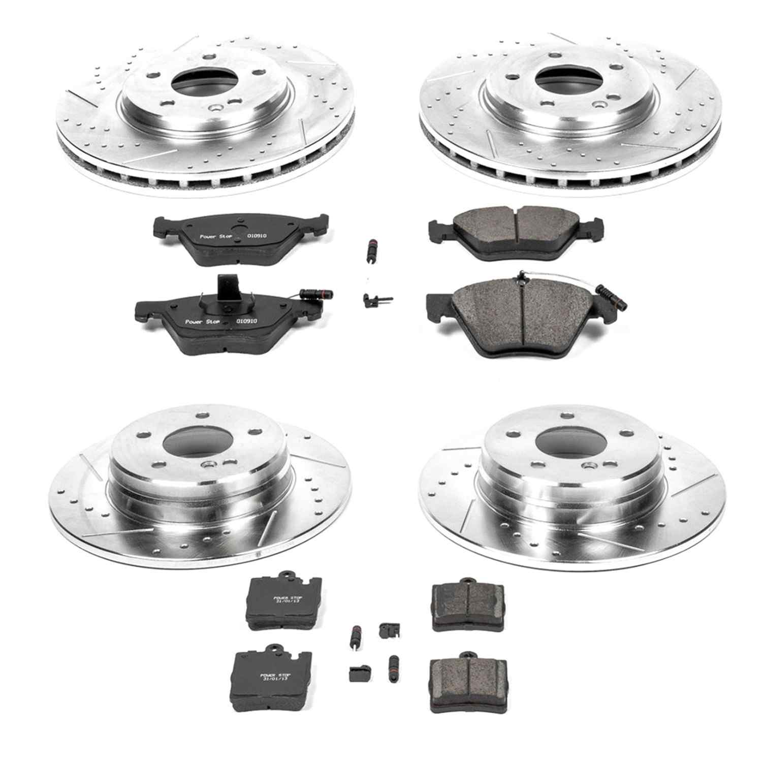 Power Stop 01-02 Mercedes-Benz E430 Front & Rear Z23 Evolution Sport Brake Kit K2790