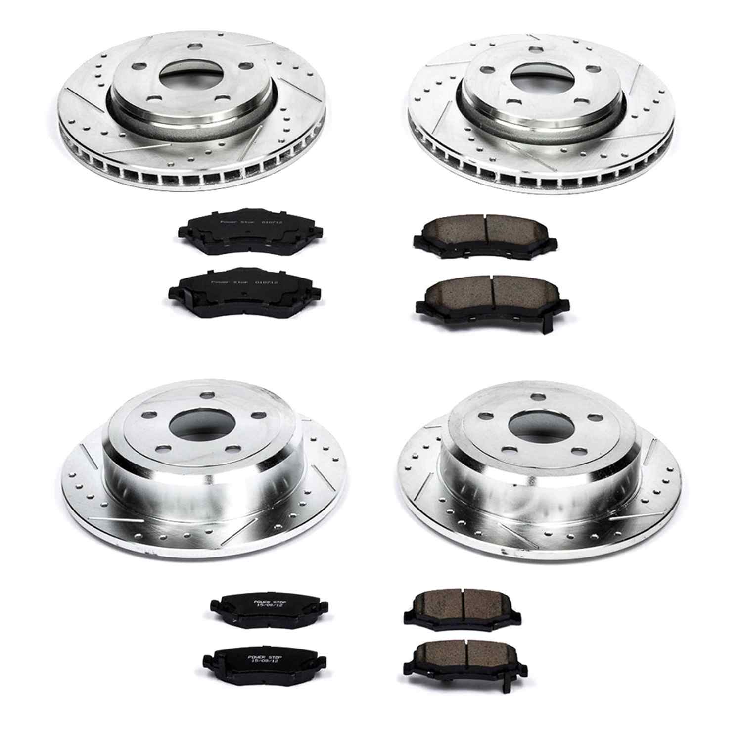 Power Stop 07-17 Jeep Wrangler Front & Rear Z23 Evolution Sport Brake Kit K2798