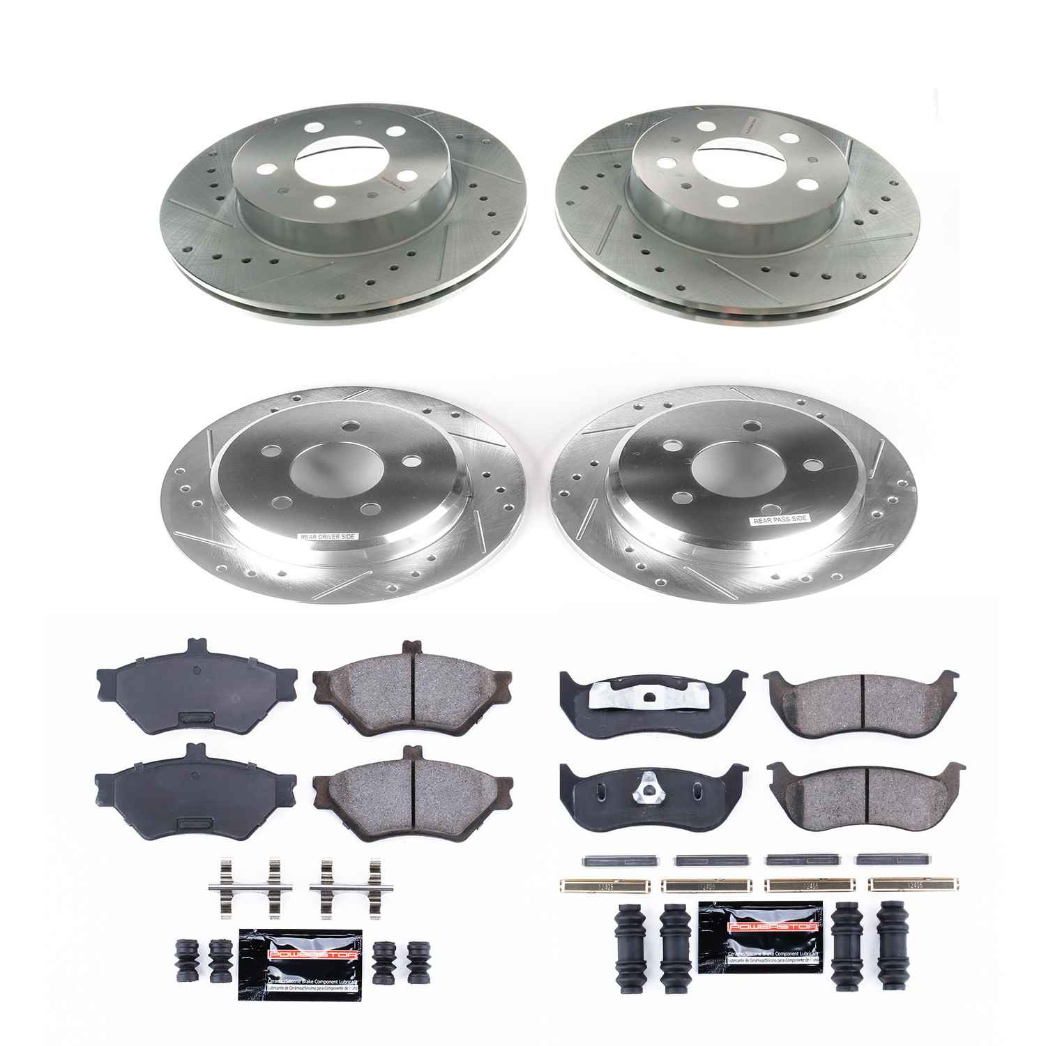 Power Stop 96-97 Ford Crown Victoria Front & Rear Z23 Evolution Sport Brake Kit K2859