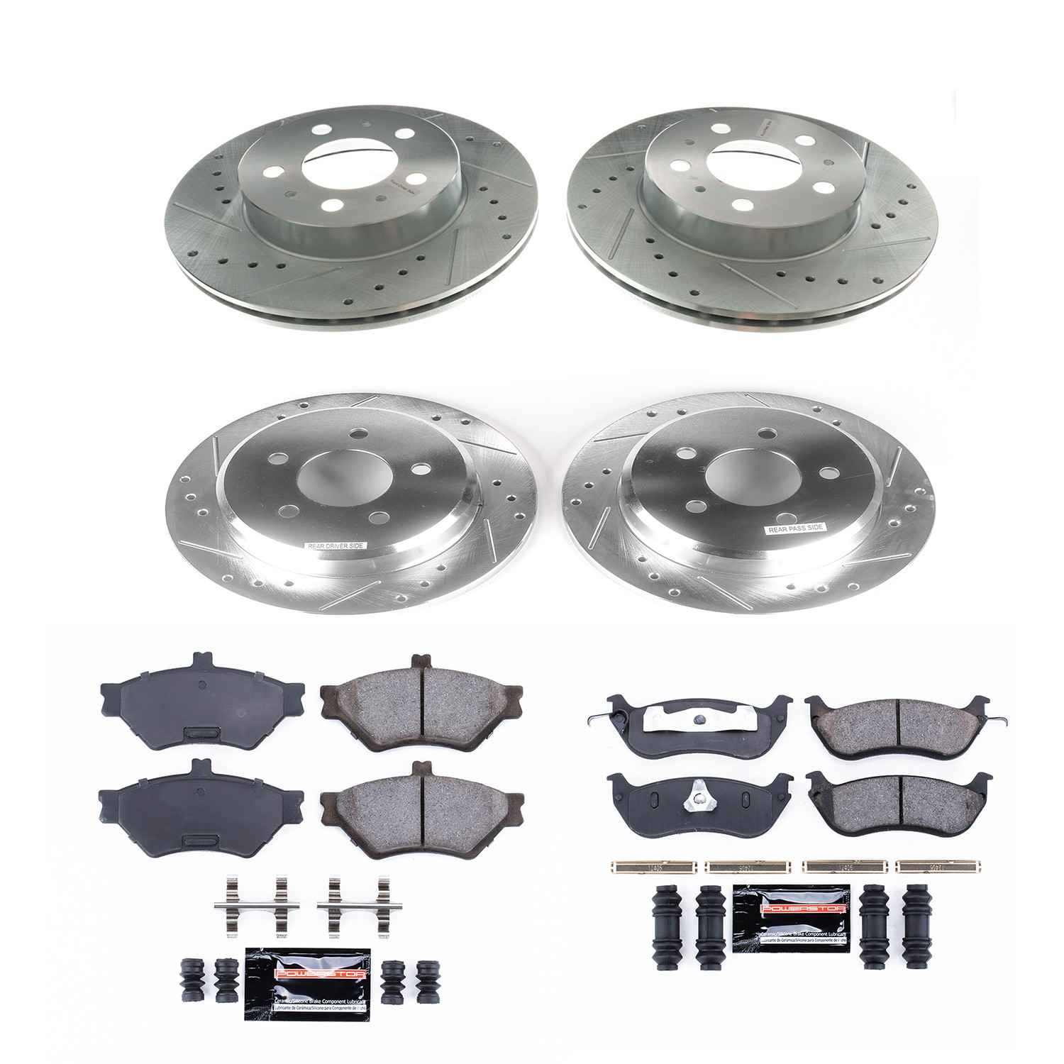 Power Stop 96-97 Ford Crown Victoria Front & Rear Z23 Evolution Sport Brake Kit K2860