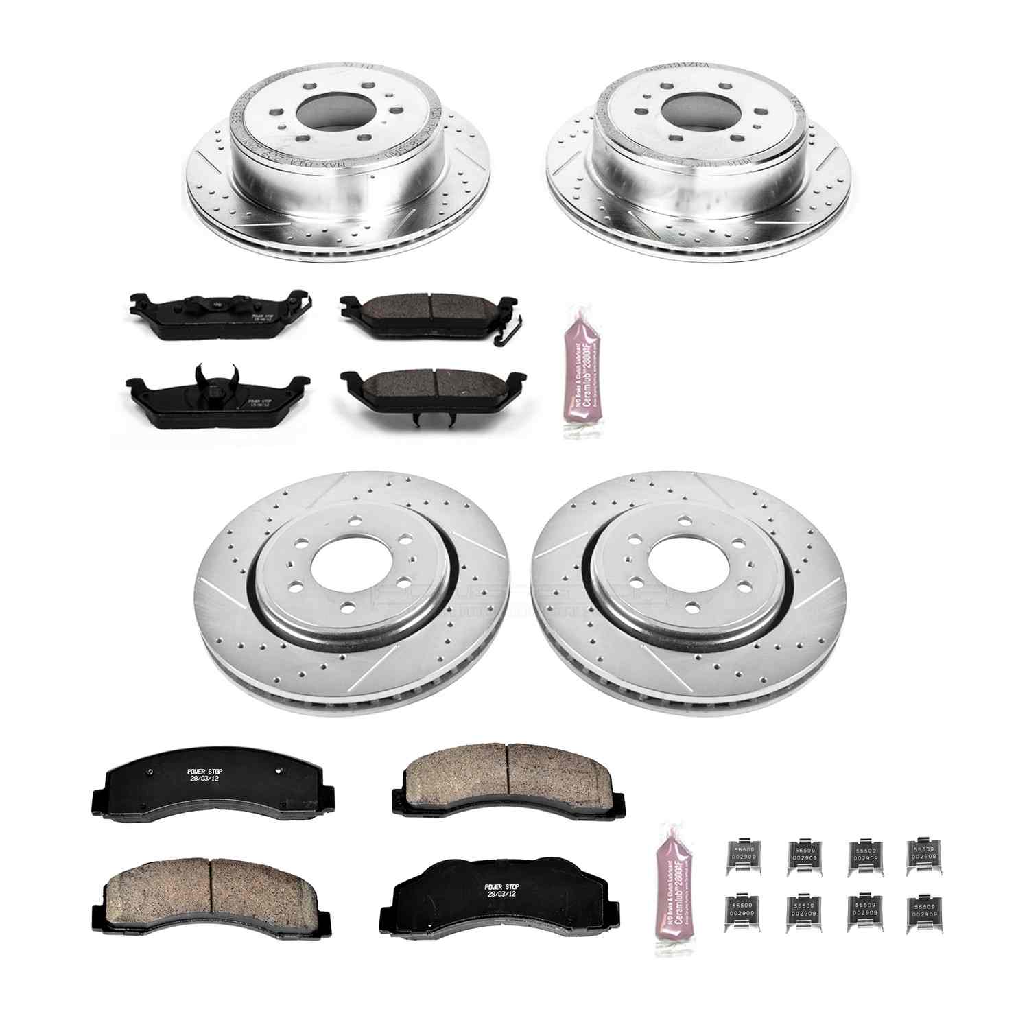 Power Stop 10-11 Ford F-150 Front & Rear Z23 Evolution Sport Brake Kit K3166