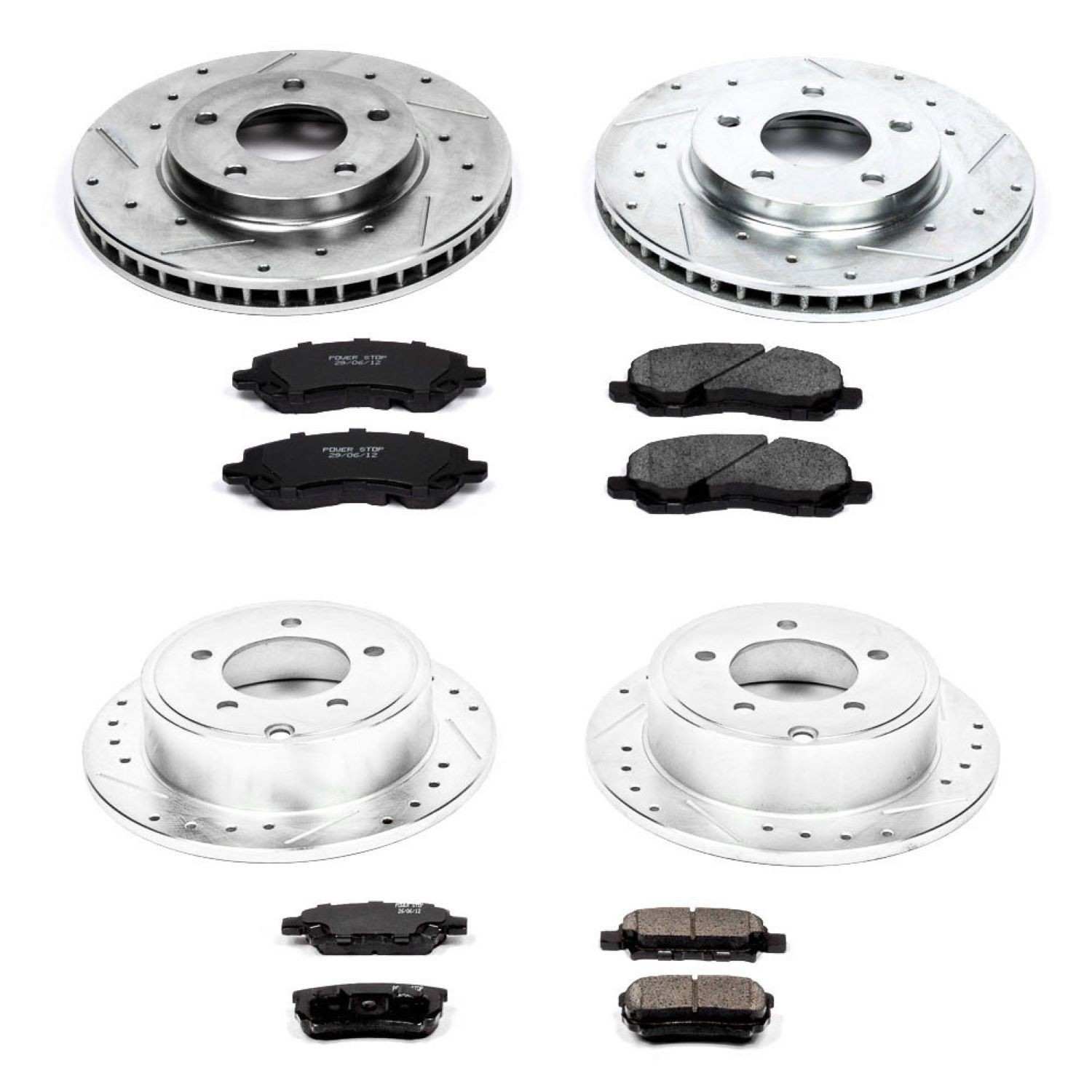 Power Stop 08-17 Mitsubishi Lancer Front & Rear Z23 Evolution Sport Brake Kit K4017