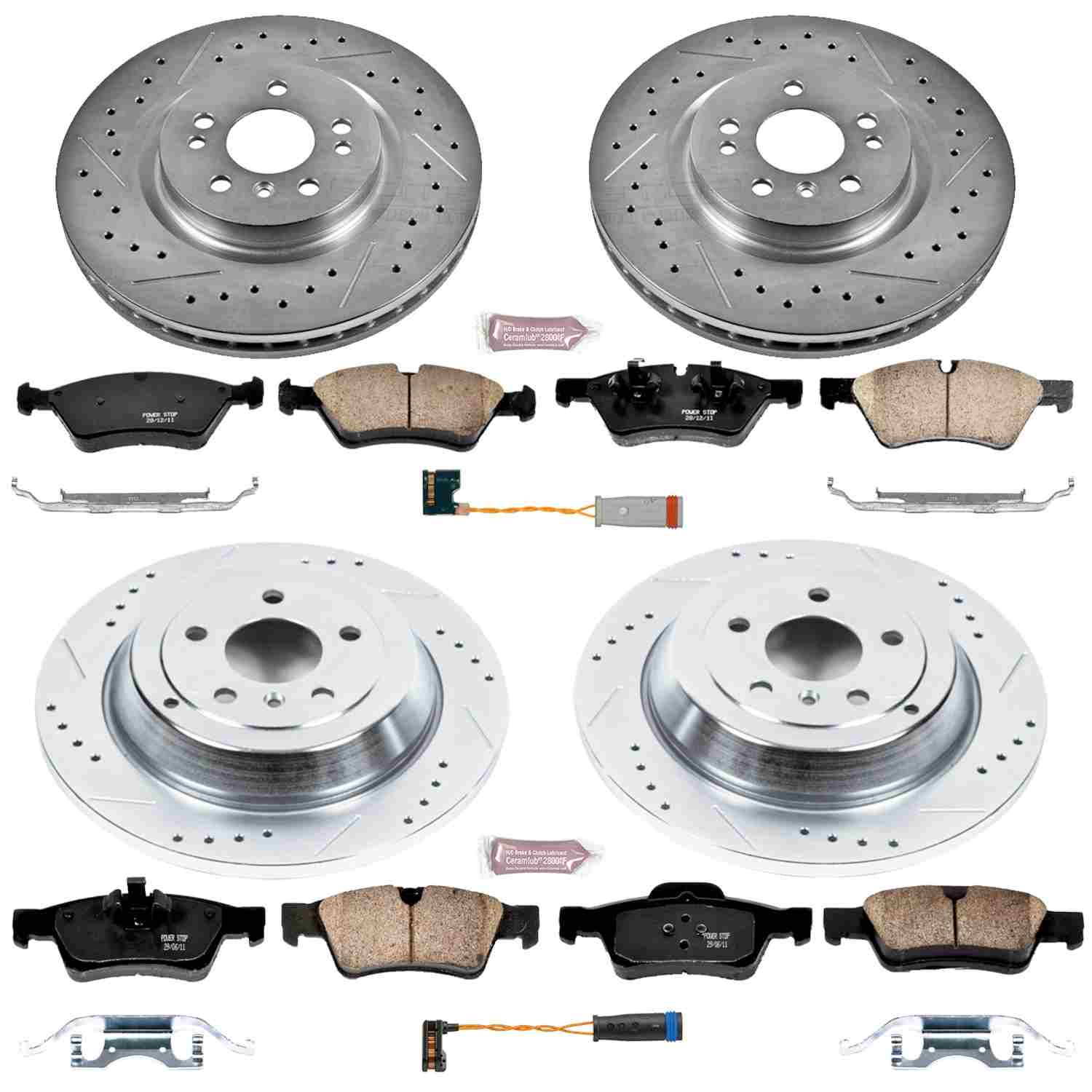 Power Stop 07-09 Mercedes-Benz ML320 Front & Rear Z23 Evolution Sport Brake Kit K4086