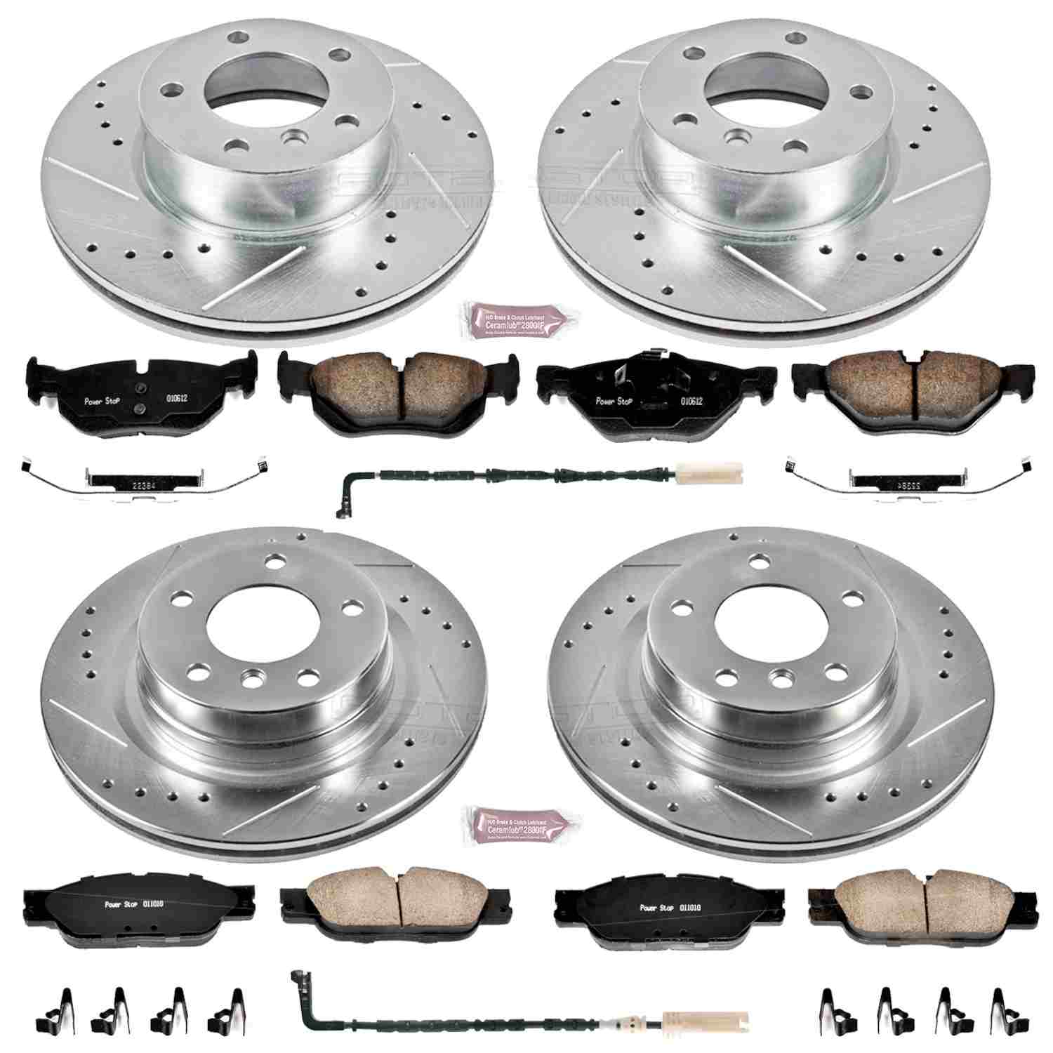 Power Stop 2007 BMW 328i Front & Rear Z23 Evolution Sport Brake Kit K4106