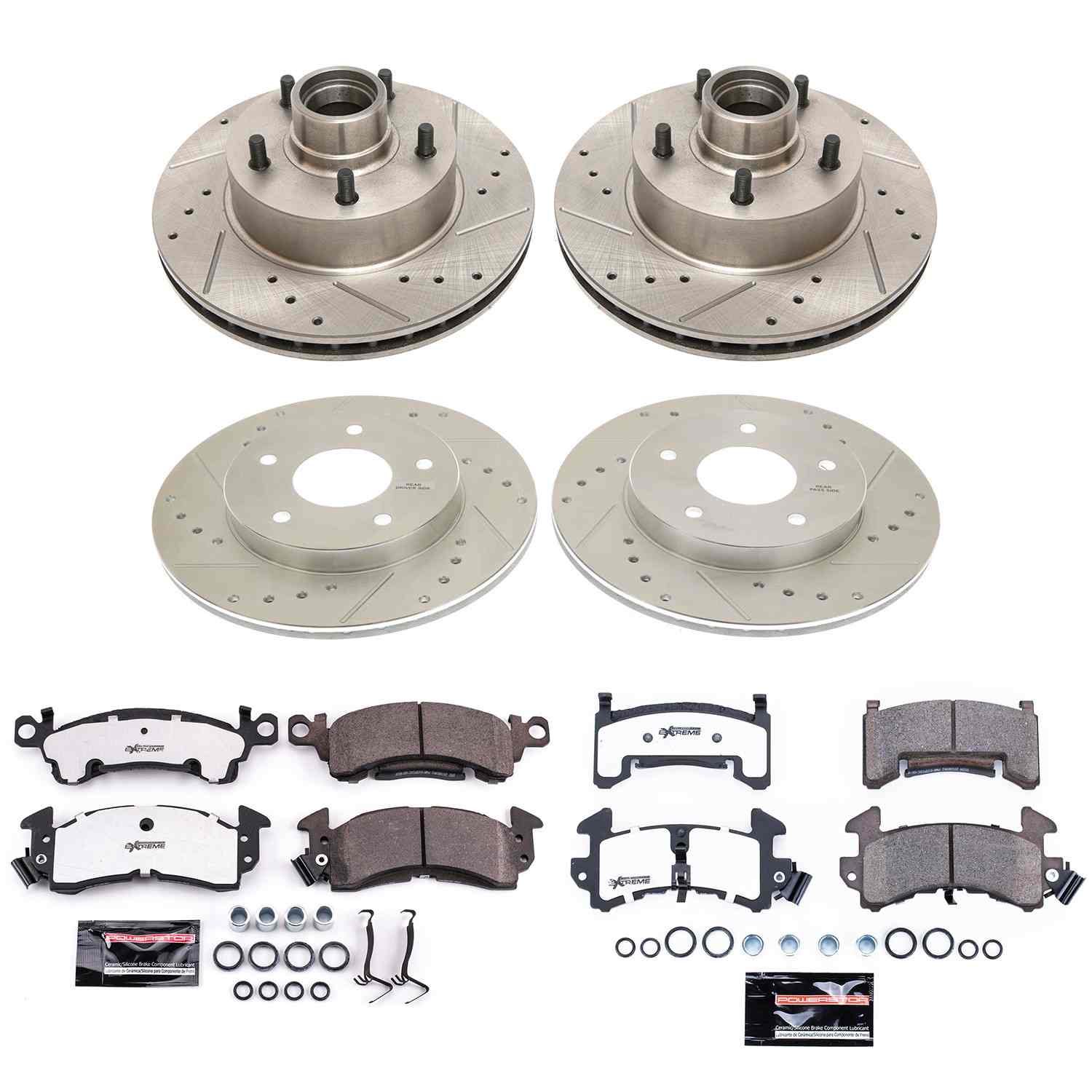 Power Stop 79-81 Pontiac Firebird Front & Rear Z26 Street Warrior Brake Kit K4152-26